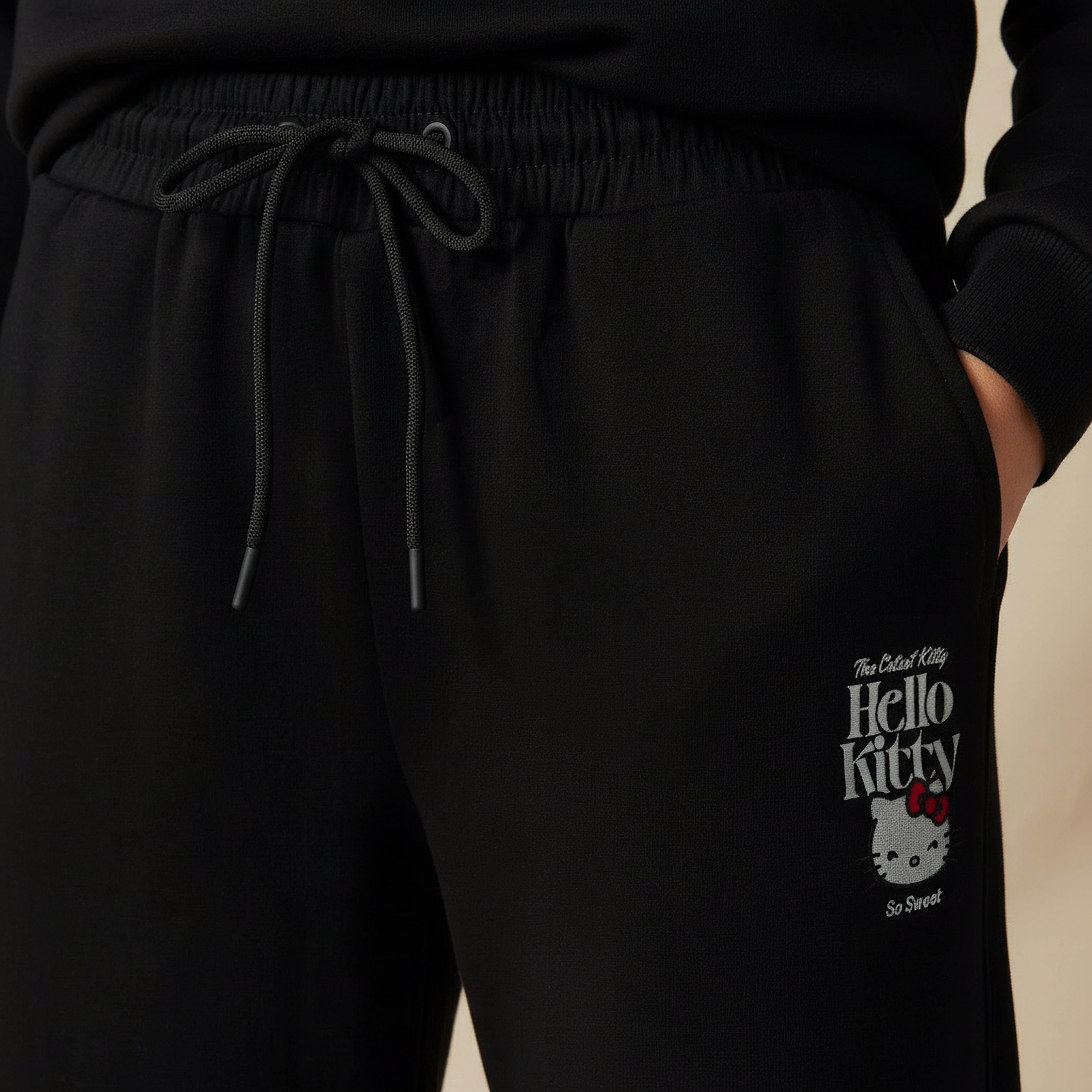 Hello Kitty Wide Leg Cotton Pants-women-clothing-coordsets-image-4