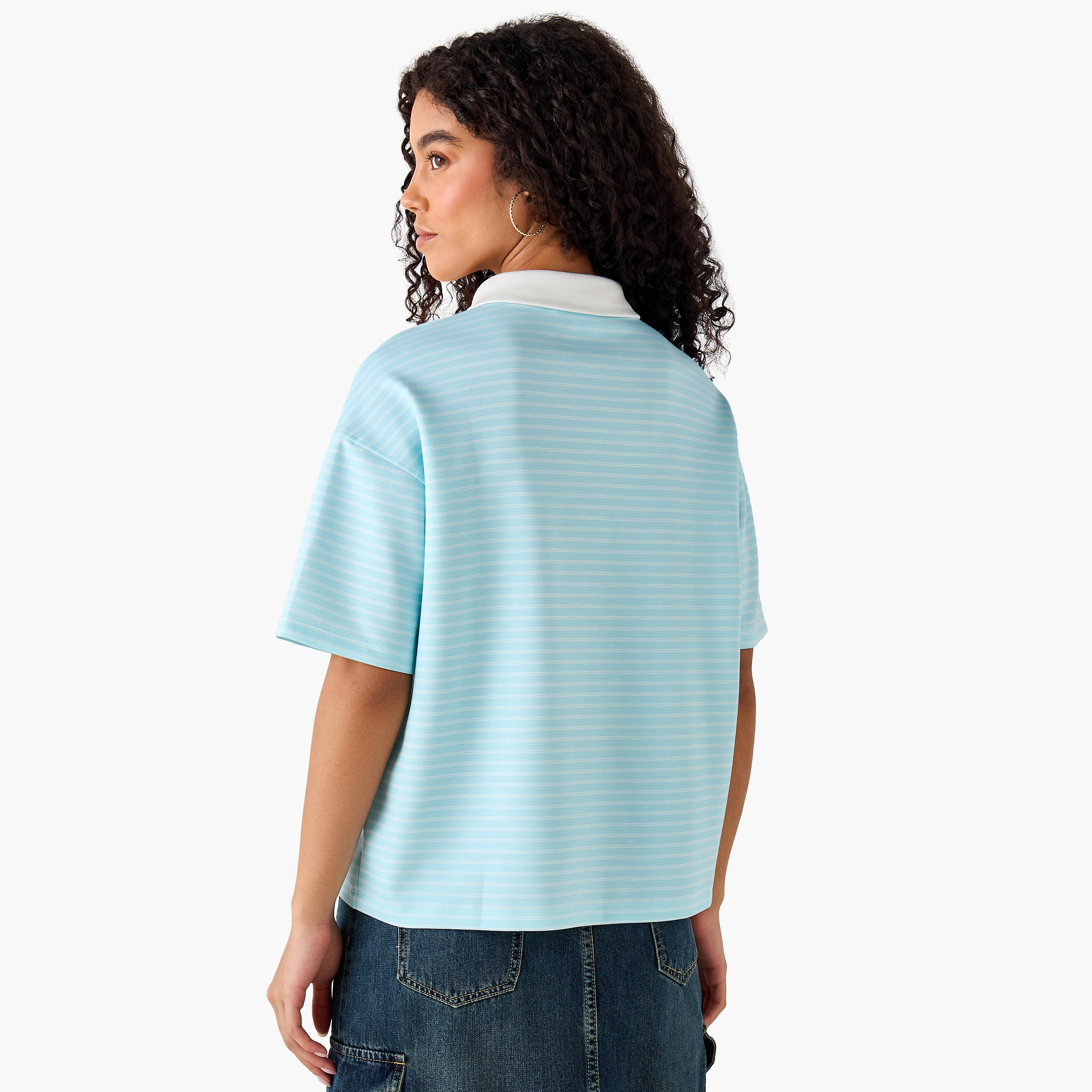 Smurf Cotton Polo T-shirt-women-clothing-tshirts-image-5
