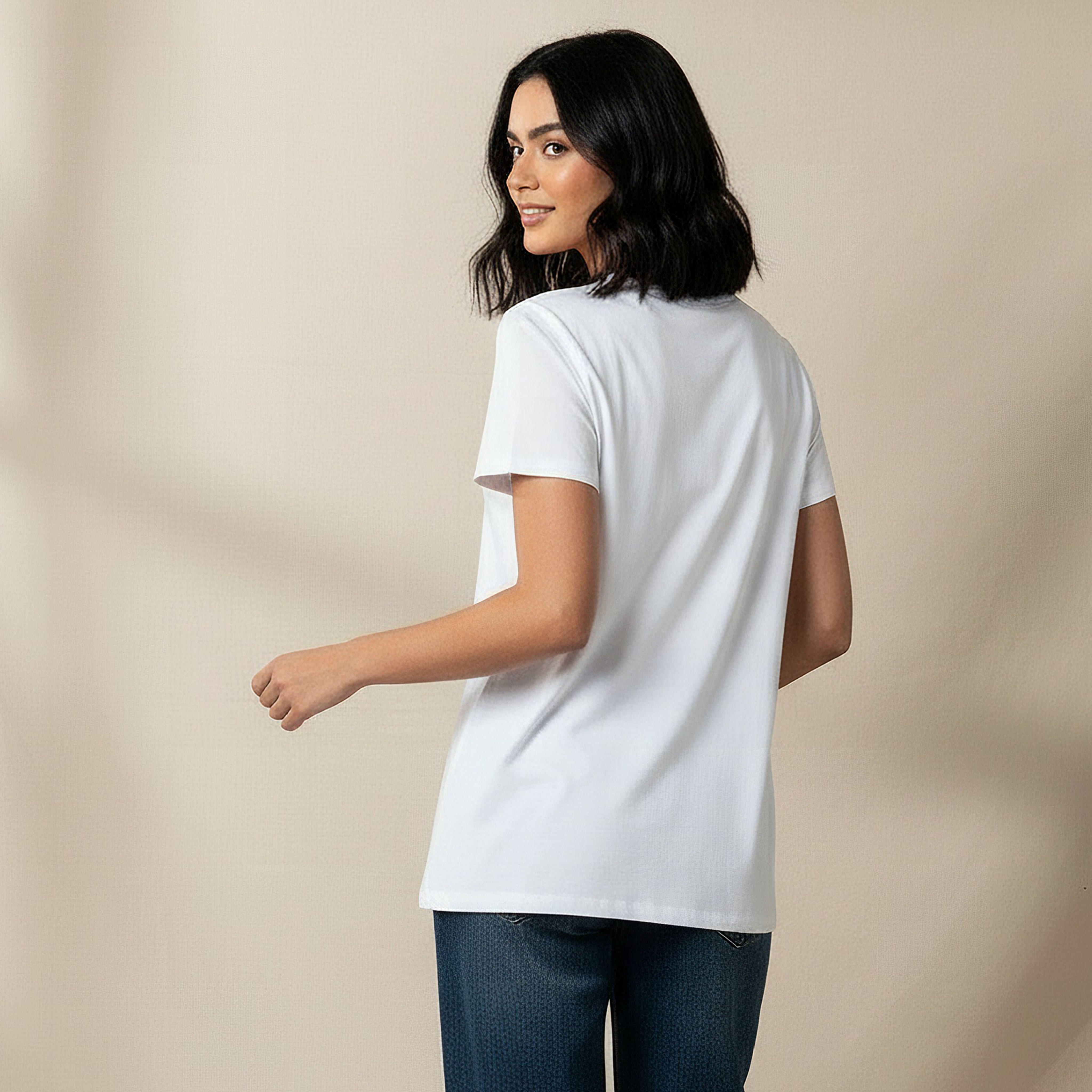 تي شيرت قطن بطبعة ميكي ماوس-women-clothing-tshirts-image-4