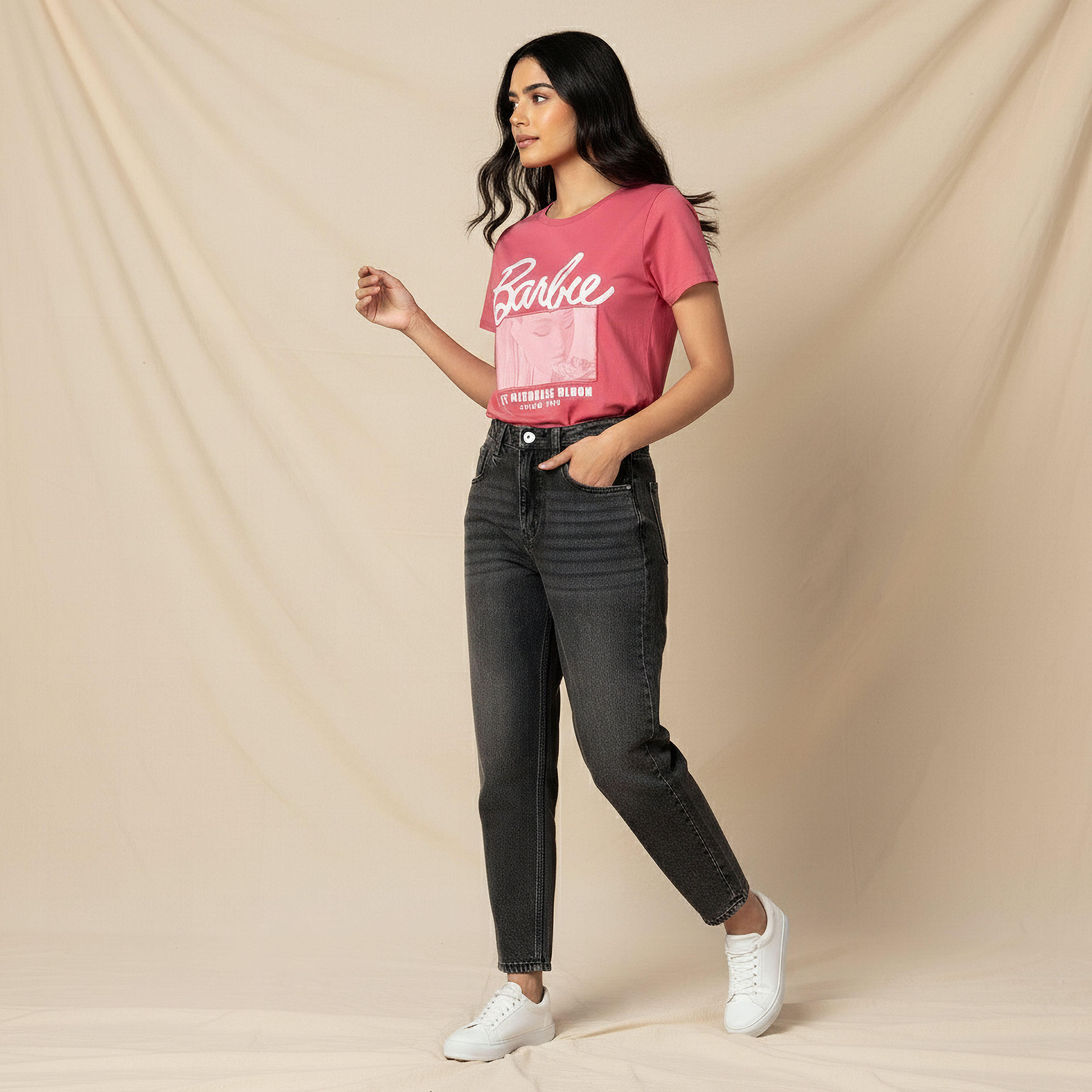 تي شيرت باربي من القطن-women-clothing-tshirts-image-2