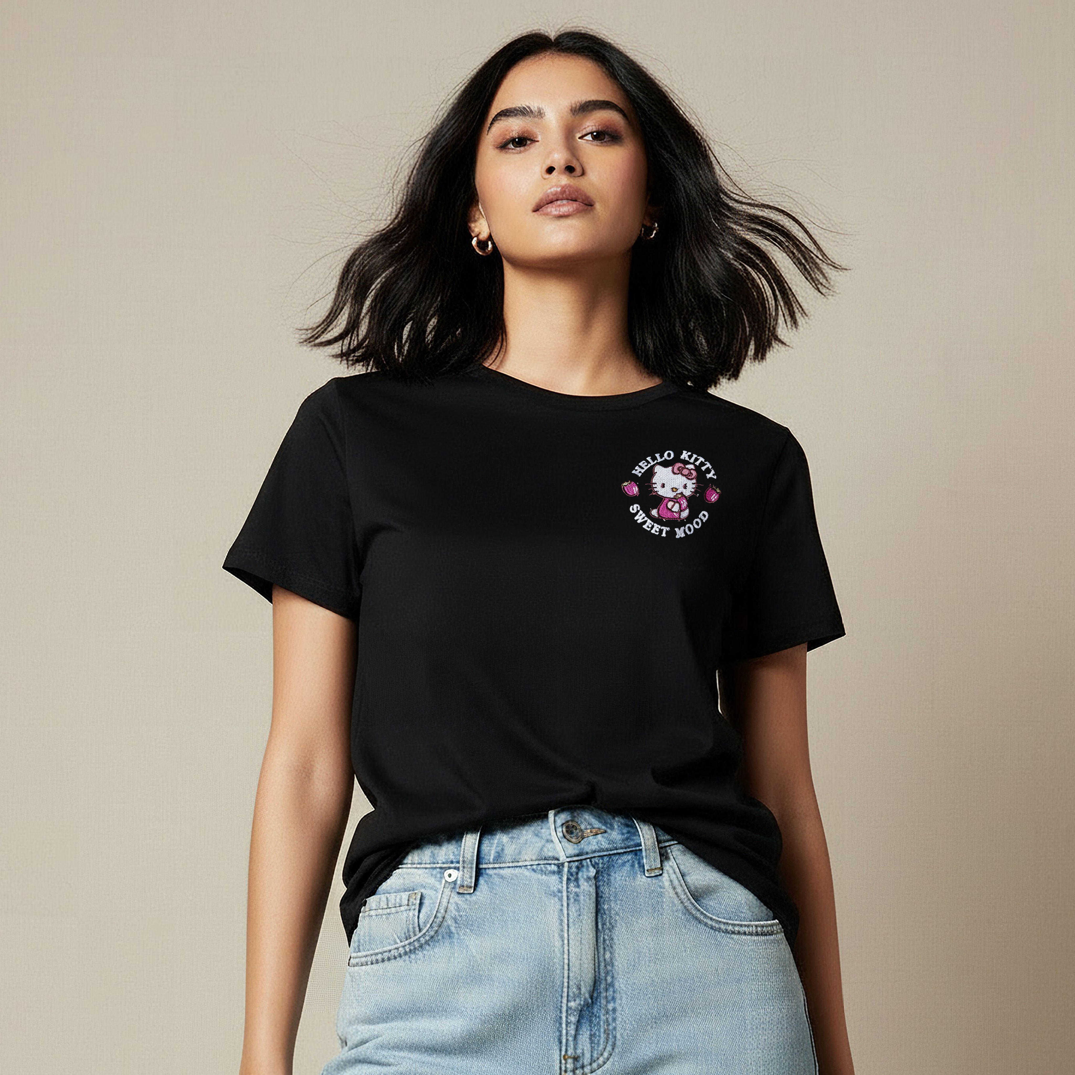 Hello Kitty Cotton T-shirt-women-clothing-tshirts-image-6