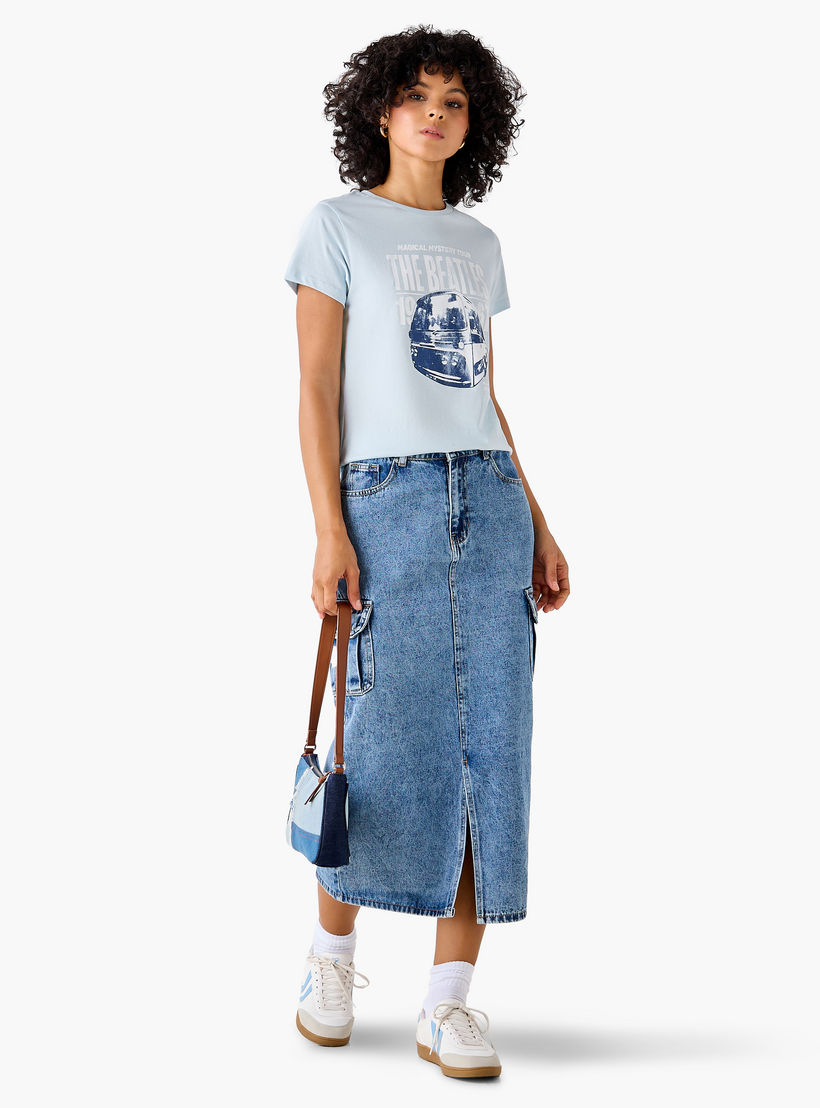 The Beatles Cotton T-shirt-women-clothing-tshirts-image-2