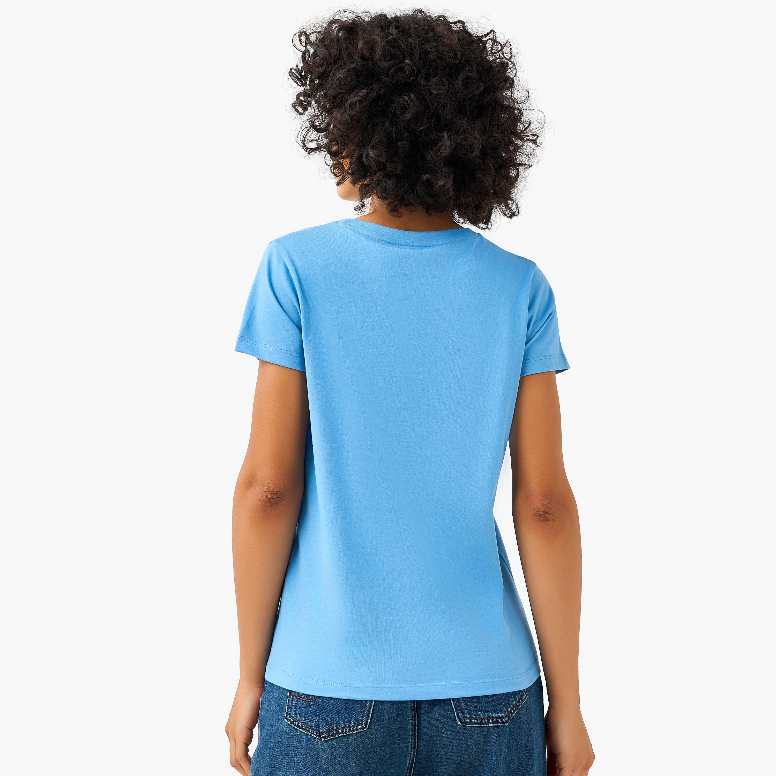 تيشيرت قطن بطبعة جامعة ييل-women-clothing-tshirts-image-3