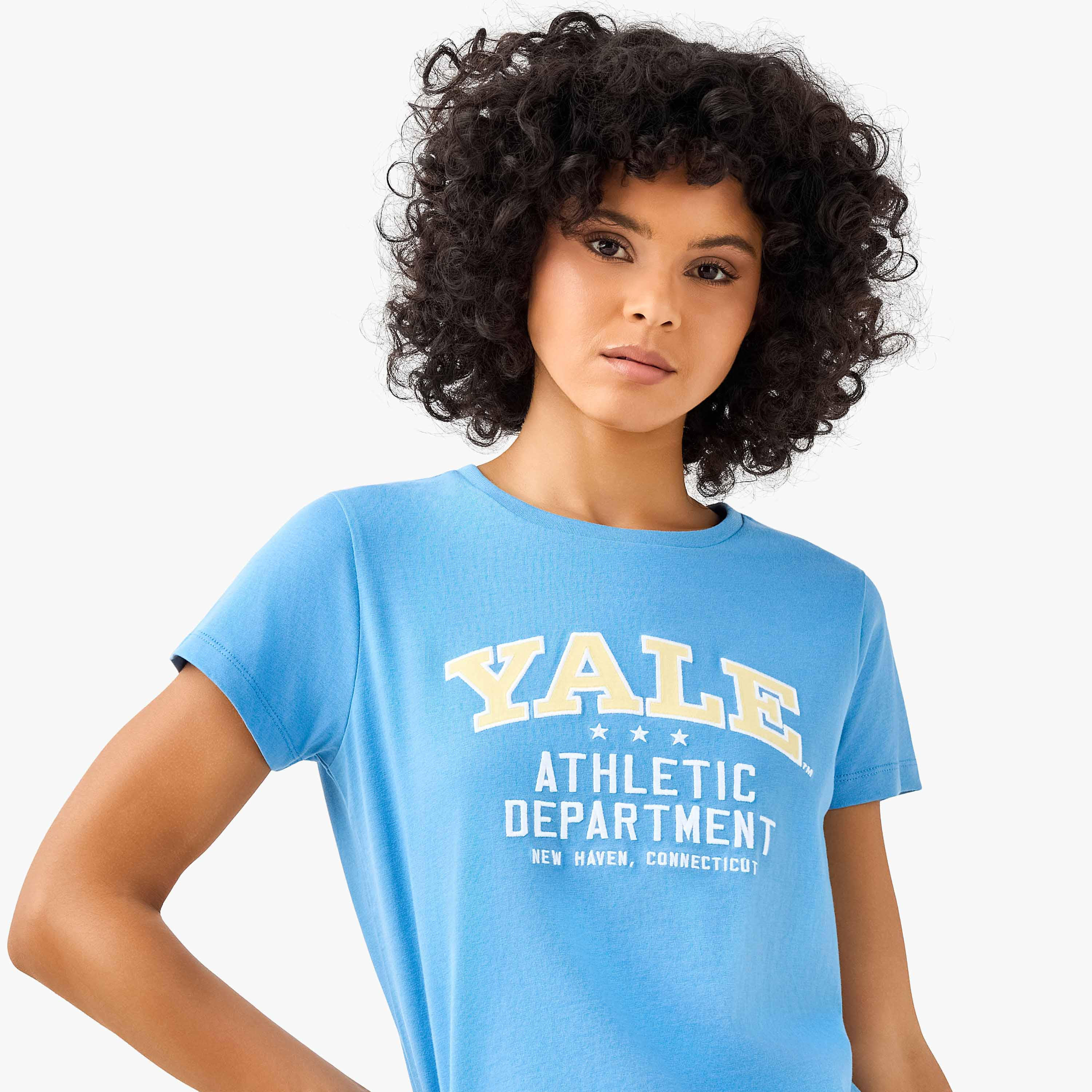 تيشيرت قطن بطبعة جامعة ييل-women-clothing-tshirts-image-5