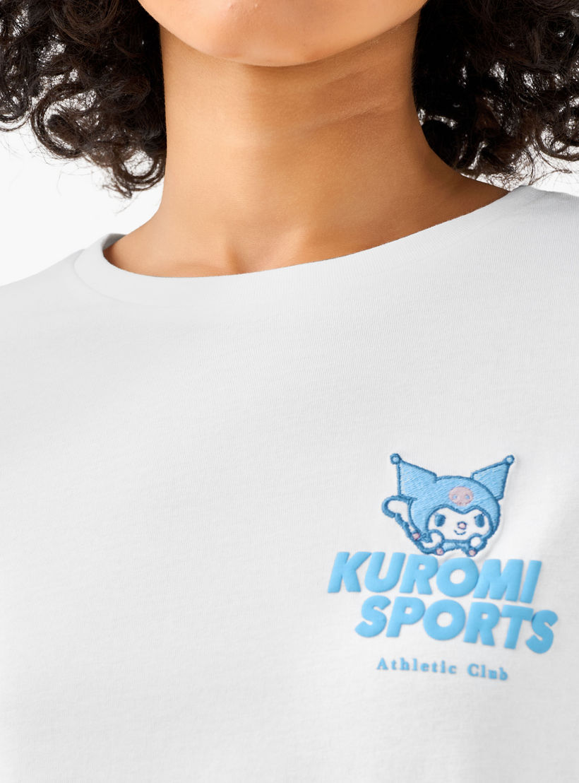 تيشيرت قطن بطبعة الأنمي كورومي-women-clothing-tshirts-image-3