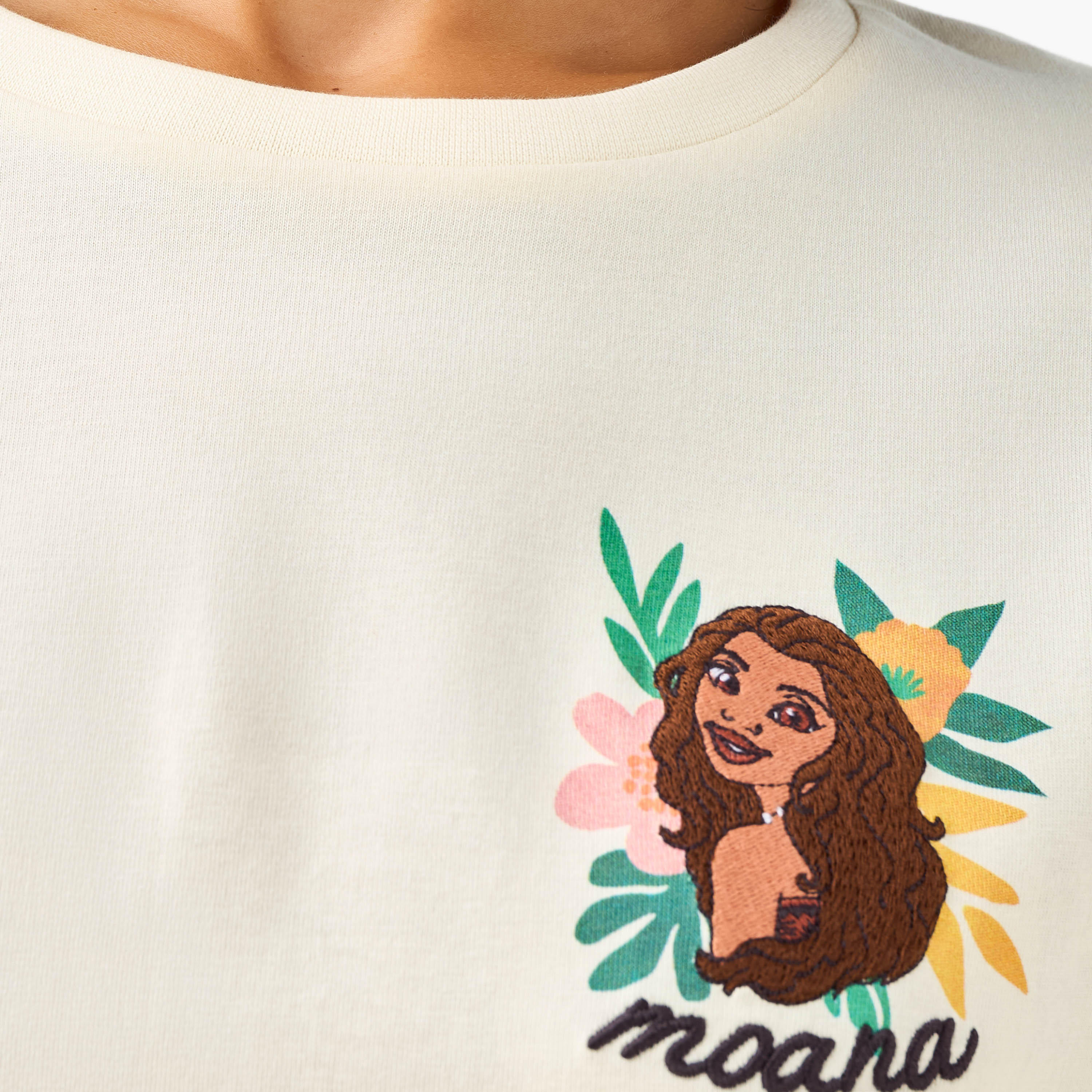 تي شيرت قطن بطبعة موانا-women-clothing-tshirts-image-5