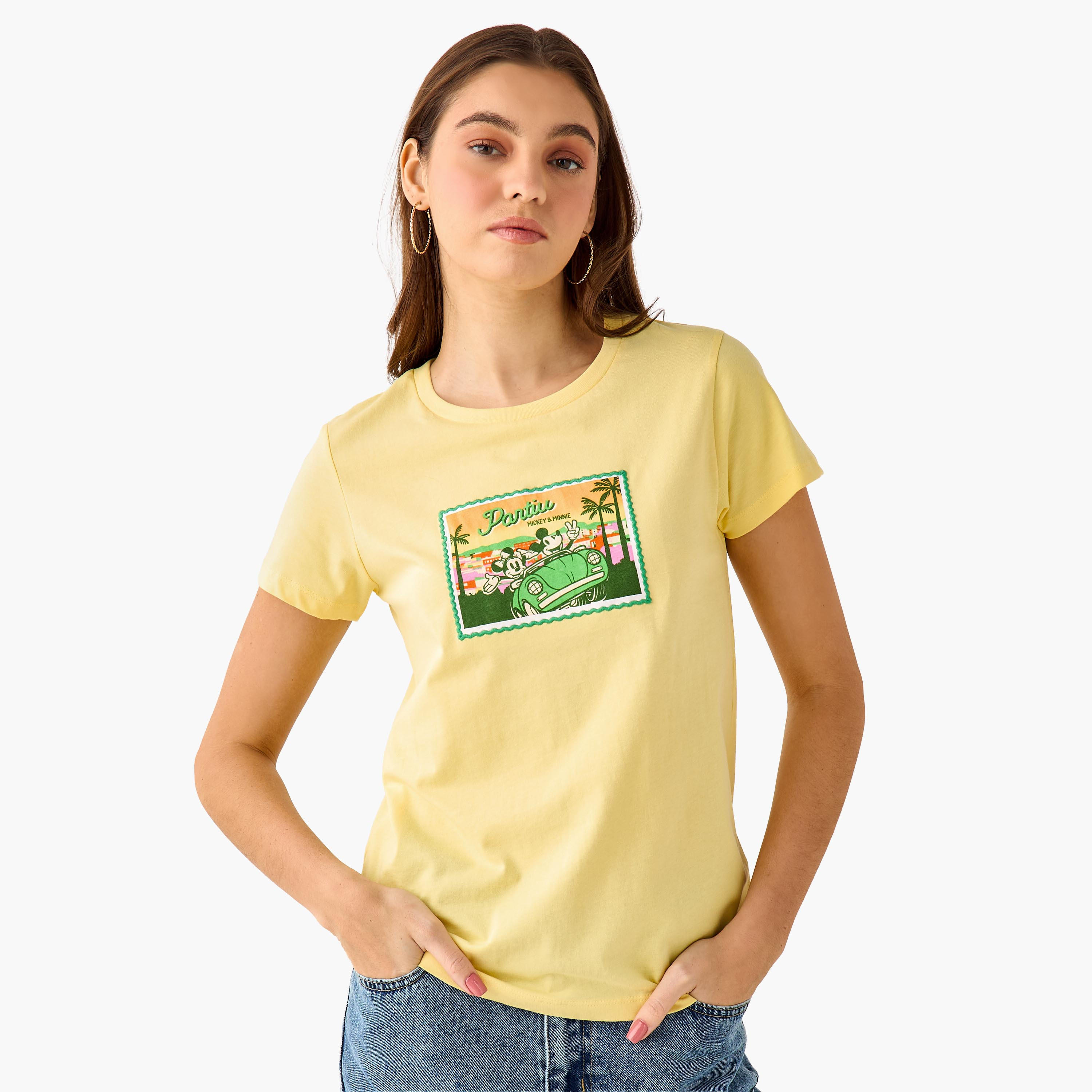 Minnie Mouse Cotton T-shirt-women-clothing-tshirts-image-2