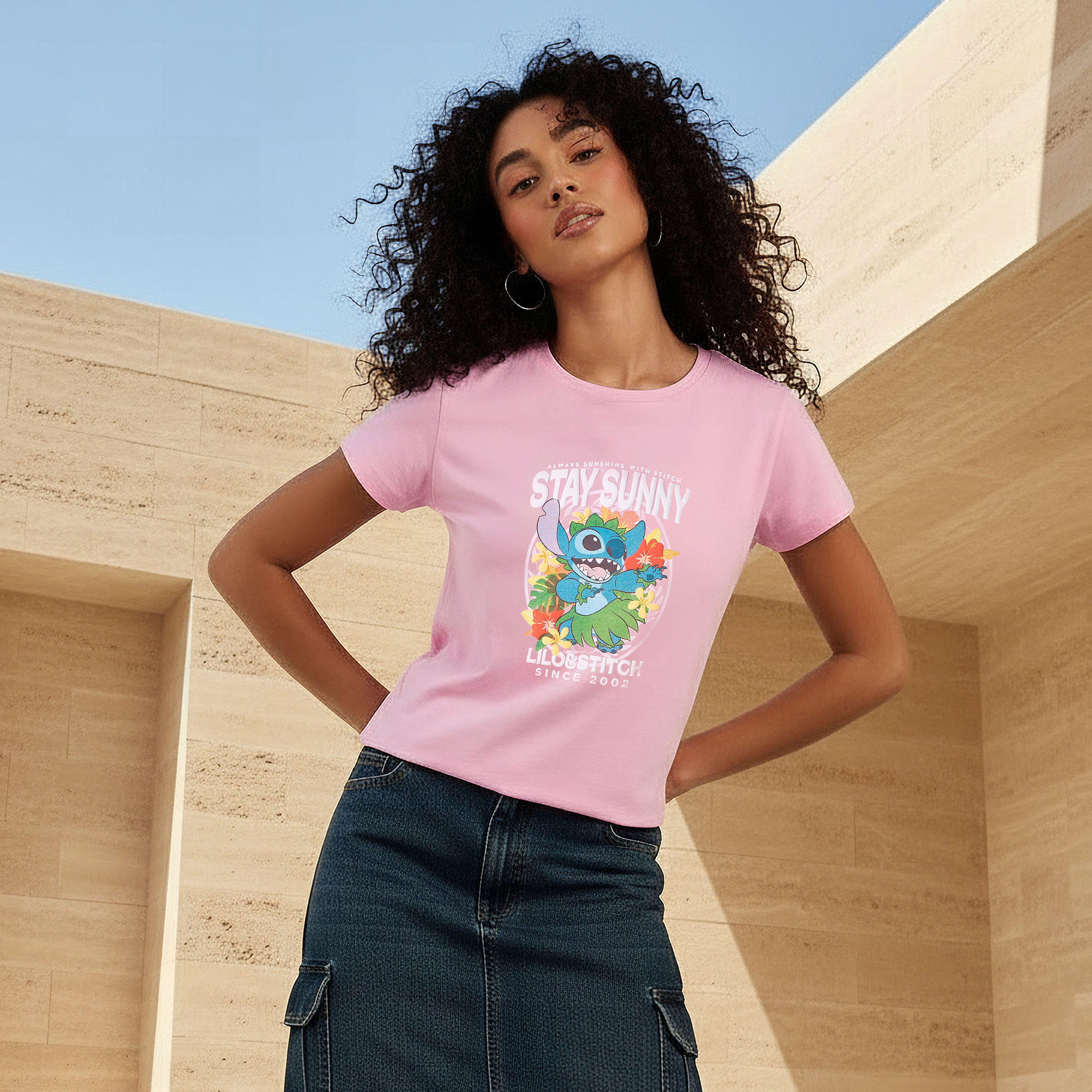 Lilo and Stitch Cotton T-shirt-women-clothing-tshirts-image-1