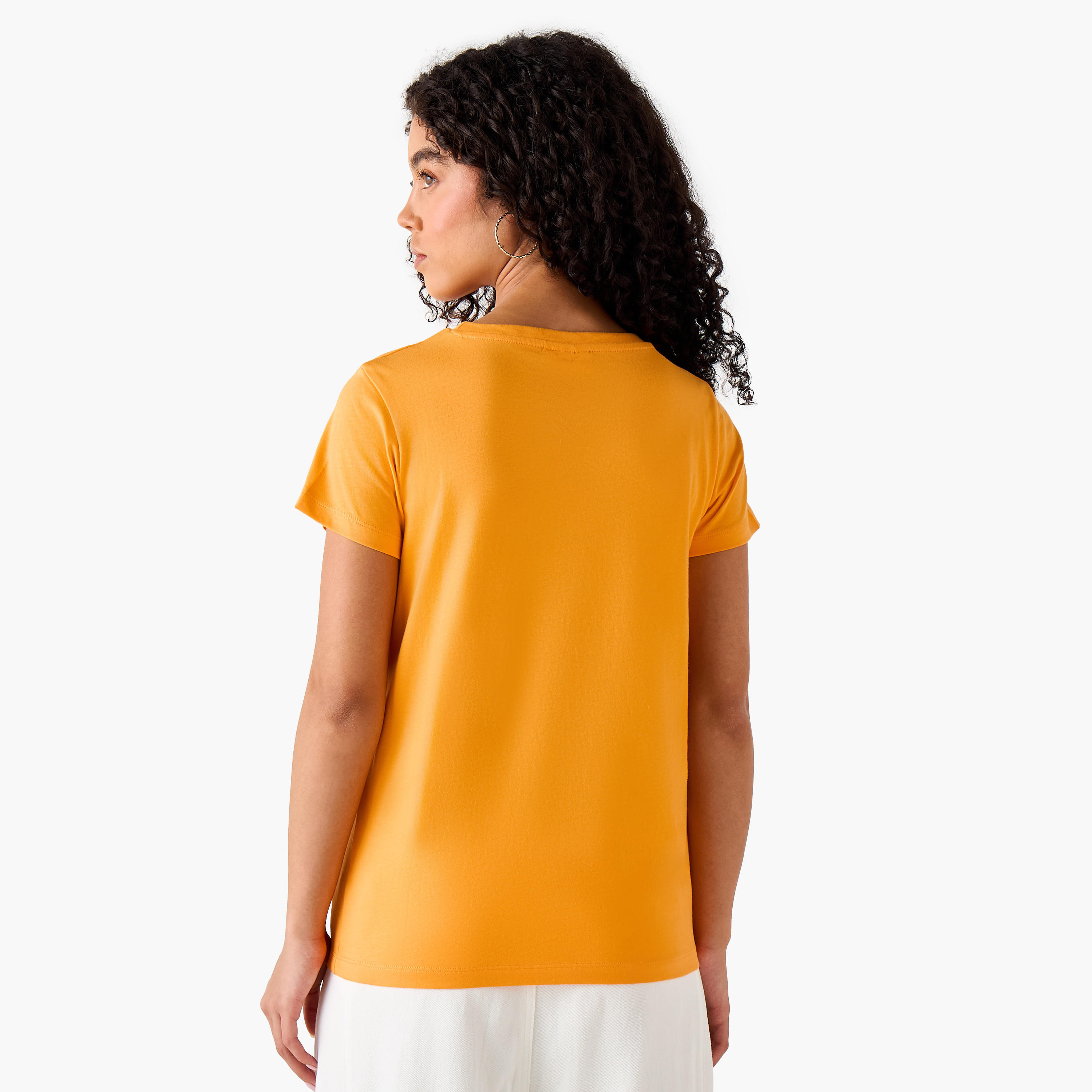 Snoopy Cotton T-shirt-women-clothing-tshirts-image-4