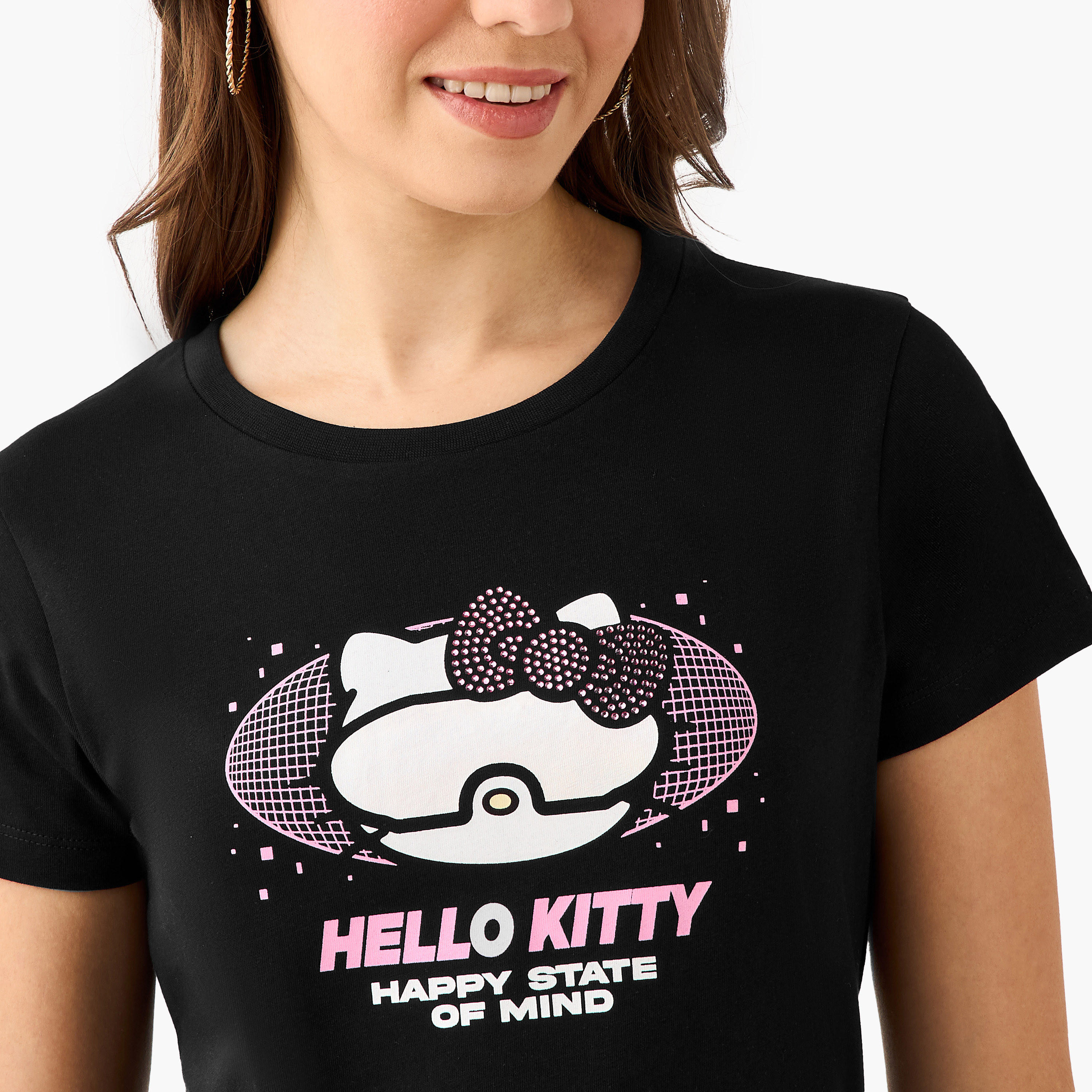 تيشيرت قطن بقصة عادية وطبعات-women-clothing-tshirts-image-4