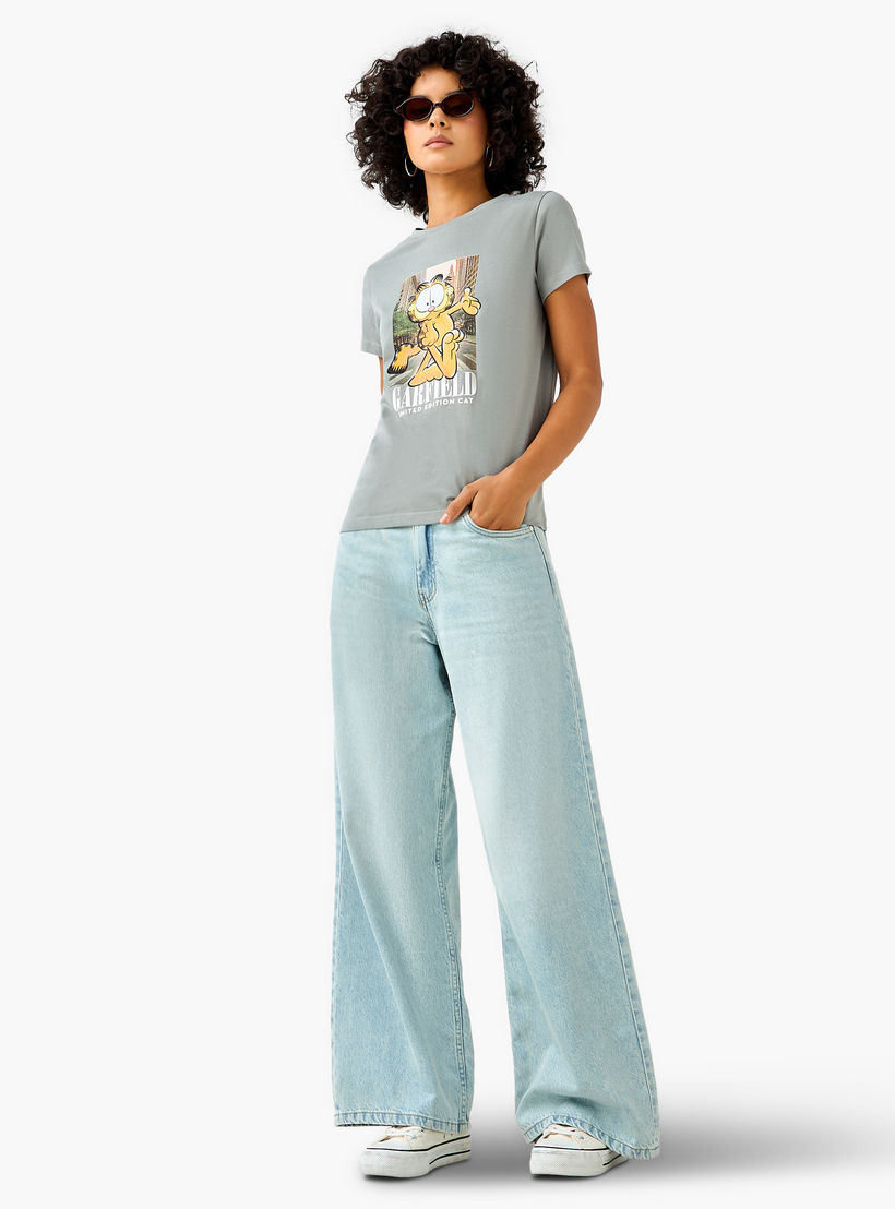 Garfield Cotton T-shirt-women-clothing-tshirts-image-4