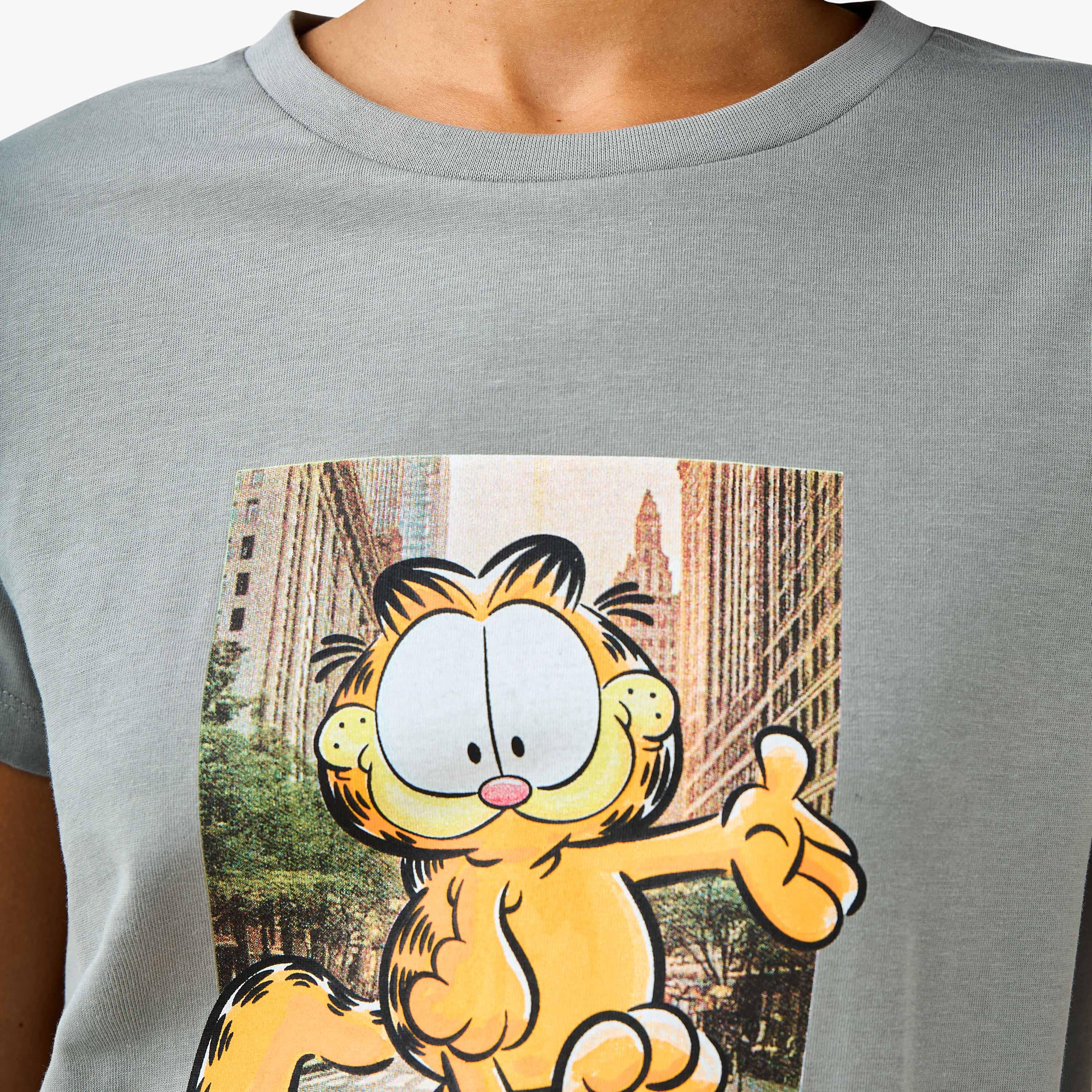 Garfield Cotton T-shirt-women-clothing-tshirts-image-6