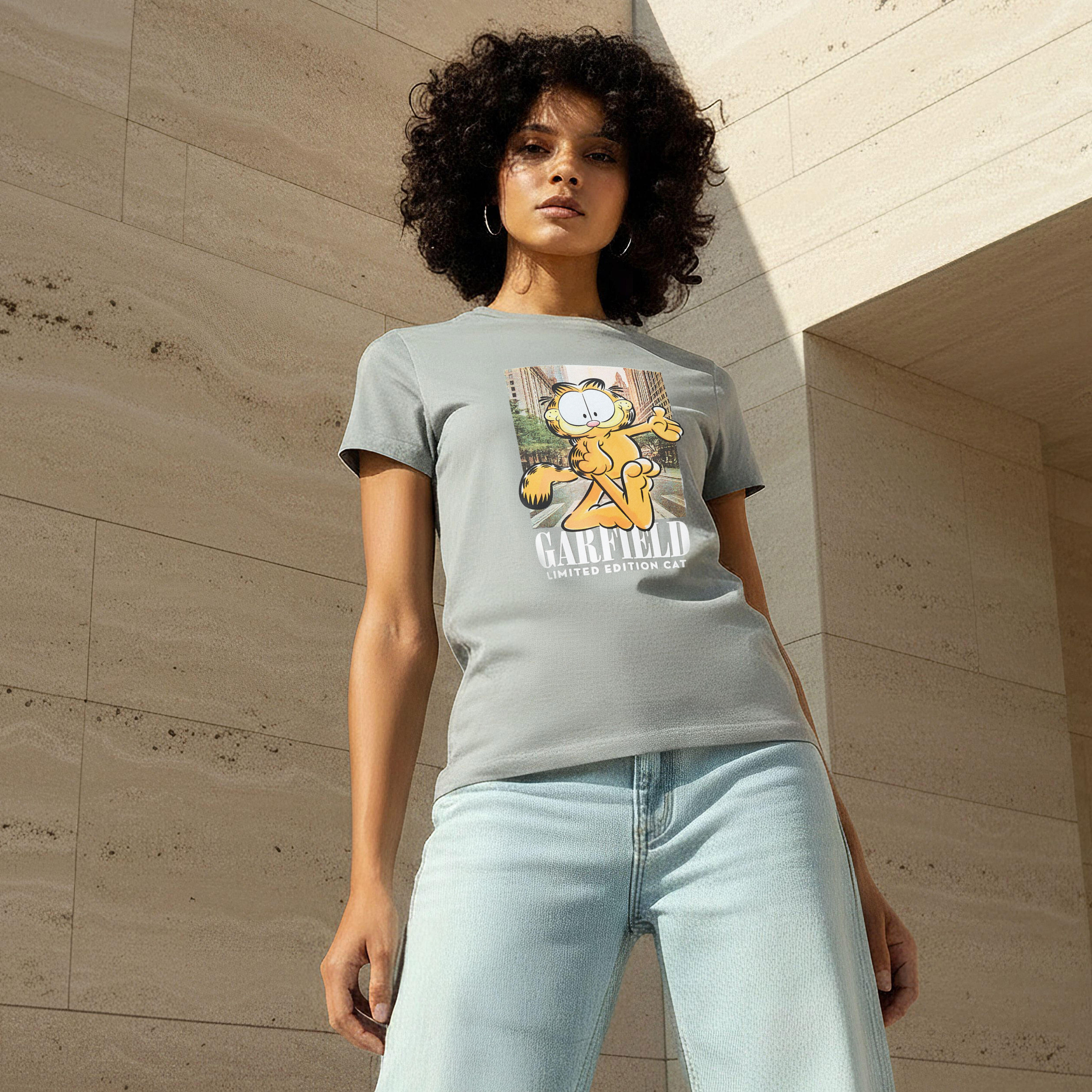 Garfield Cotton T-shirt-women-clothing-tshirts-image-1