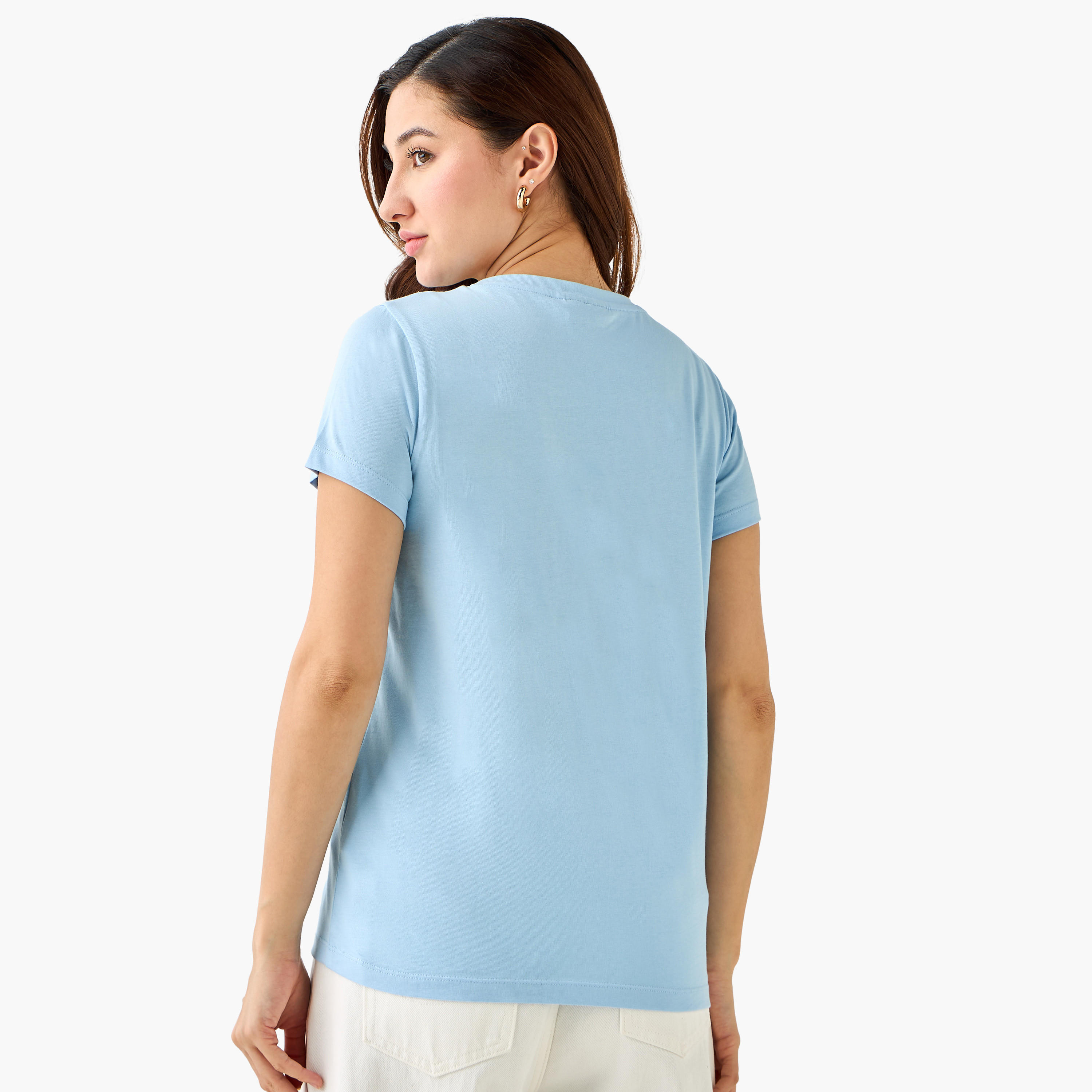 Katsushika Hokusai Anime Cotton T-shirt-women-clothing-tshirts-image-4