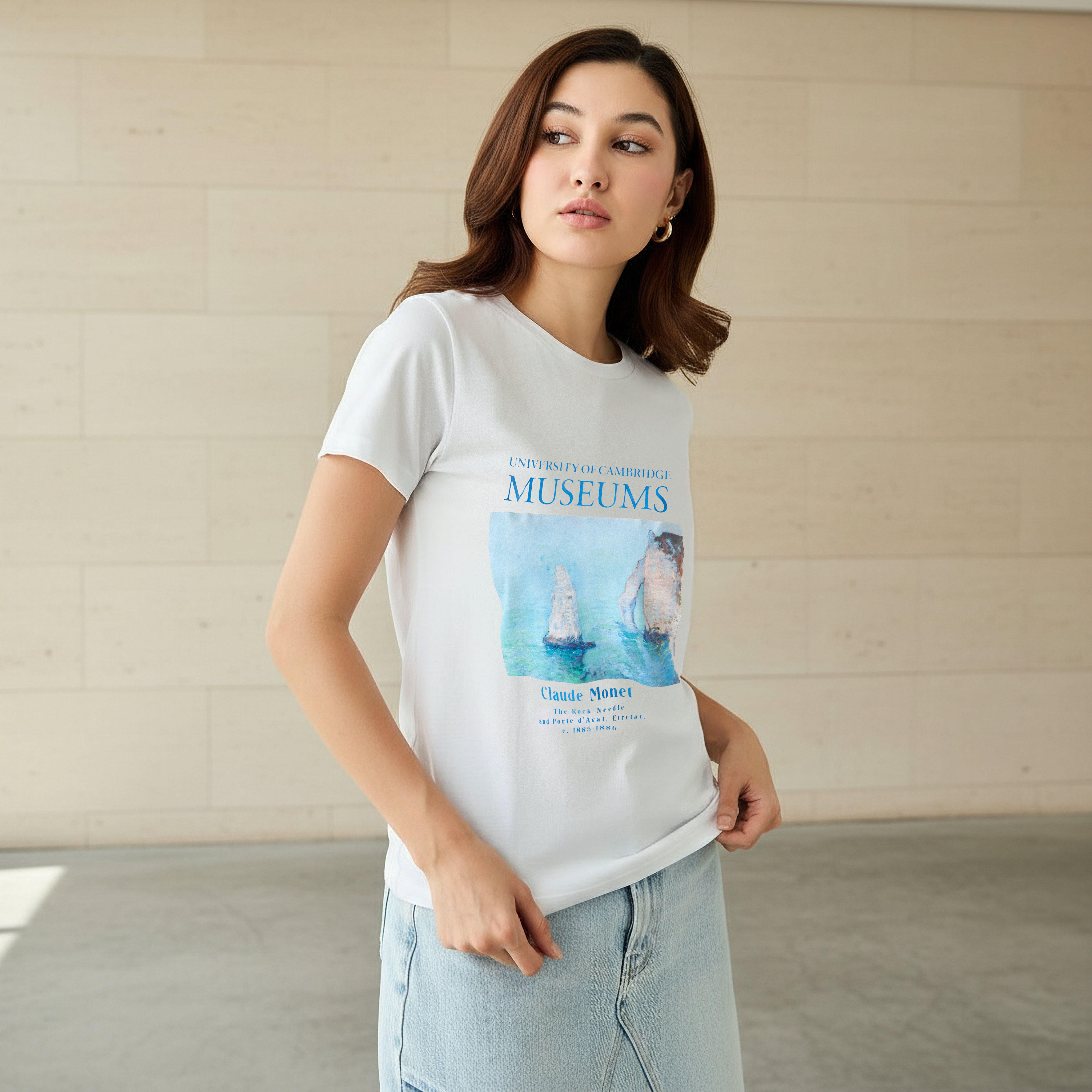 Claude Monet Cotton T-shirt-women-clothing-tshirts-image-1