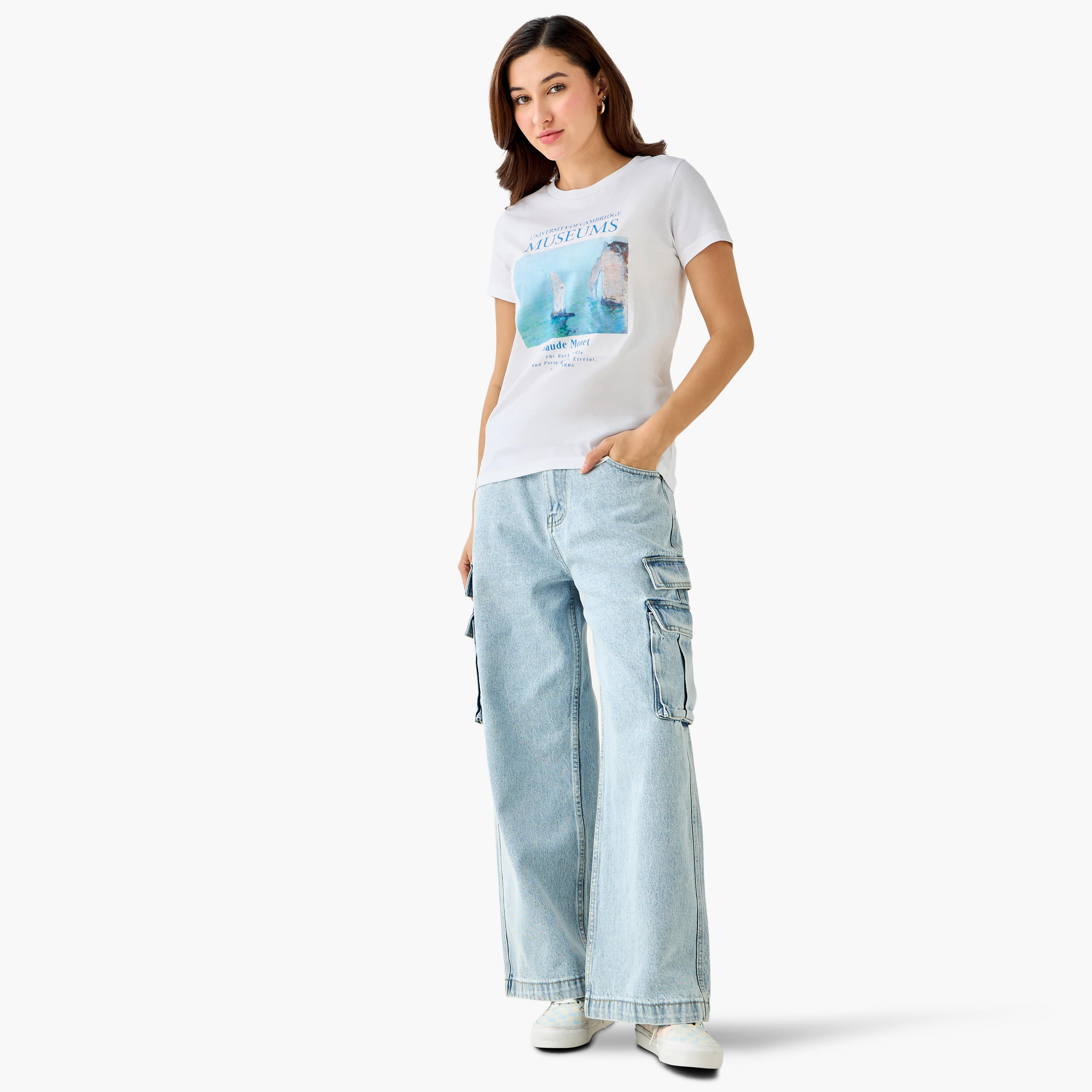 Claude Monet Cotton T-shirt-women-clothing-tshirts-image-2