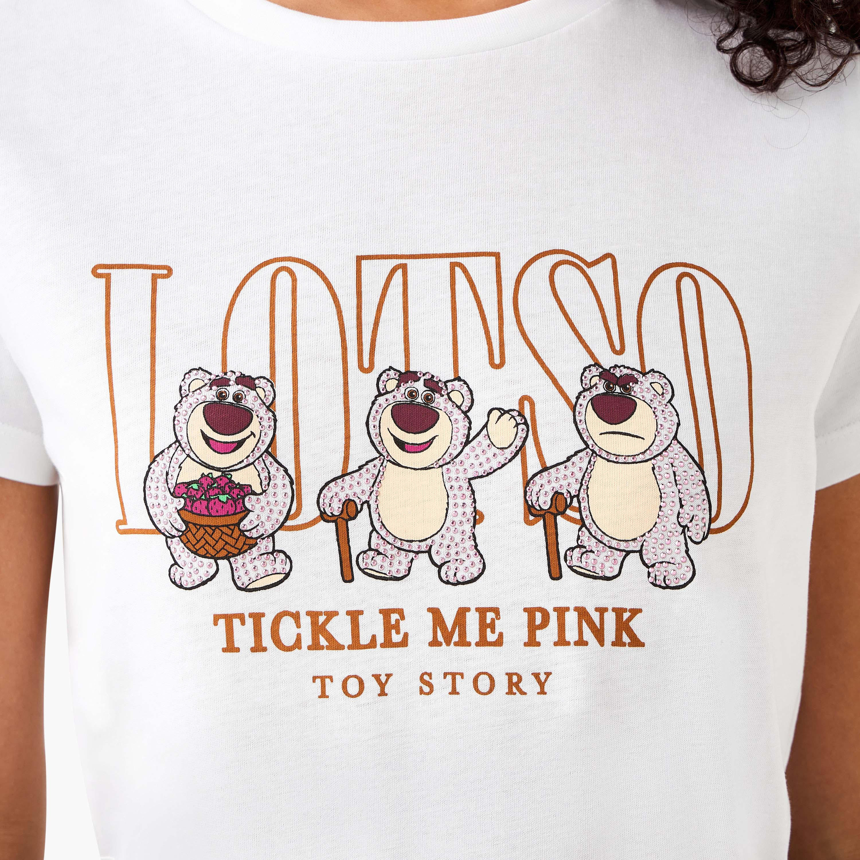 Lotso Toy Story Cotton T-shirt -women-clothing-tshirts-image-6