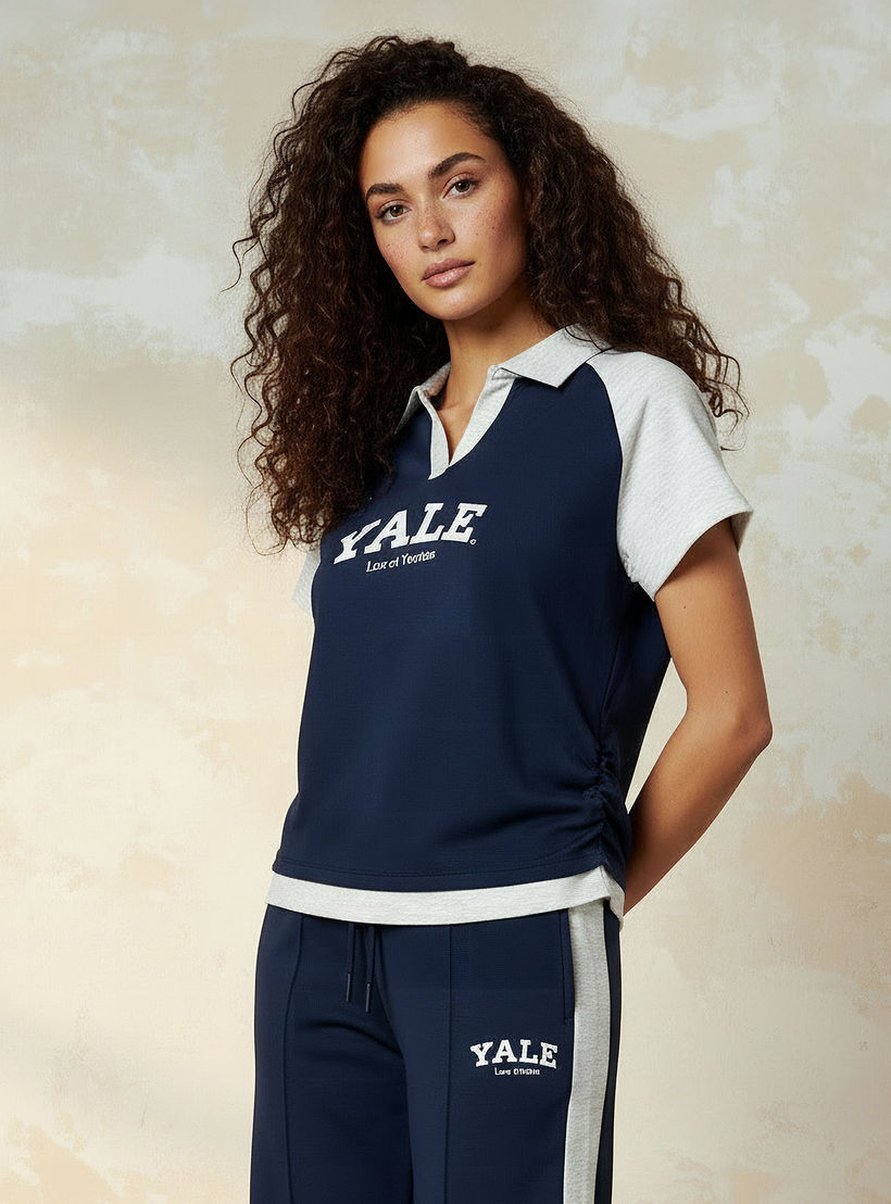 T-shirt with Yale Print-women-clothing-tshirts-image-5