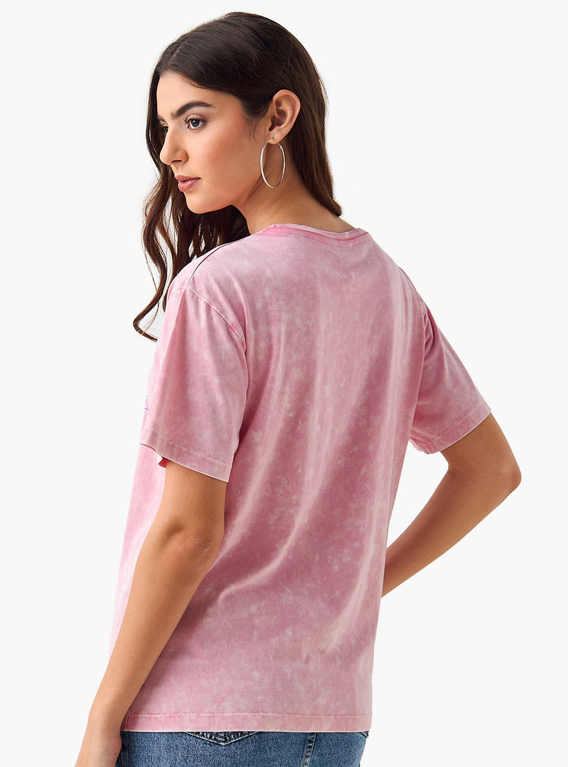 تيشيرت قطن فضفاض بطبعات ميكي ماوس-women-clothing-tshirts-image-3
