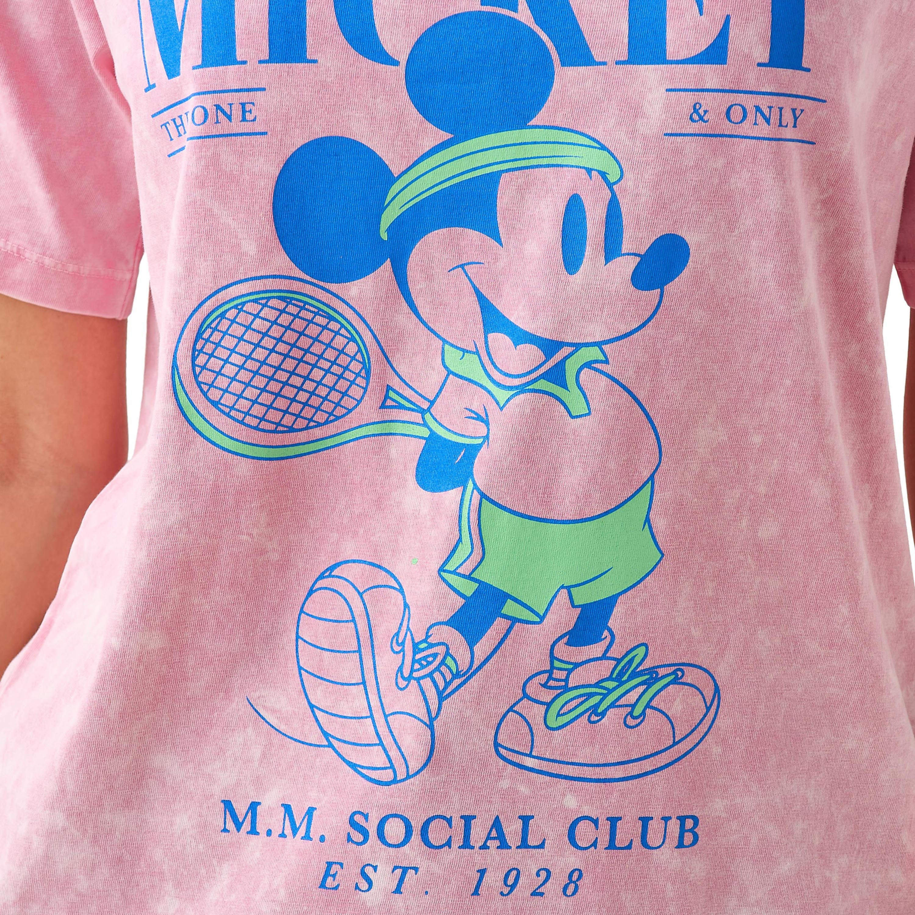 تيشيرت قطن فضفاض بطبعات ميكي ماوس-women-clothing-tshirts-image-1