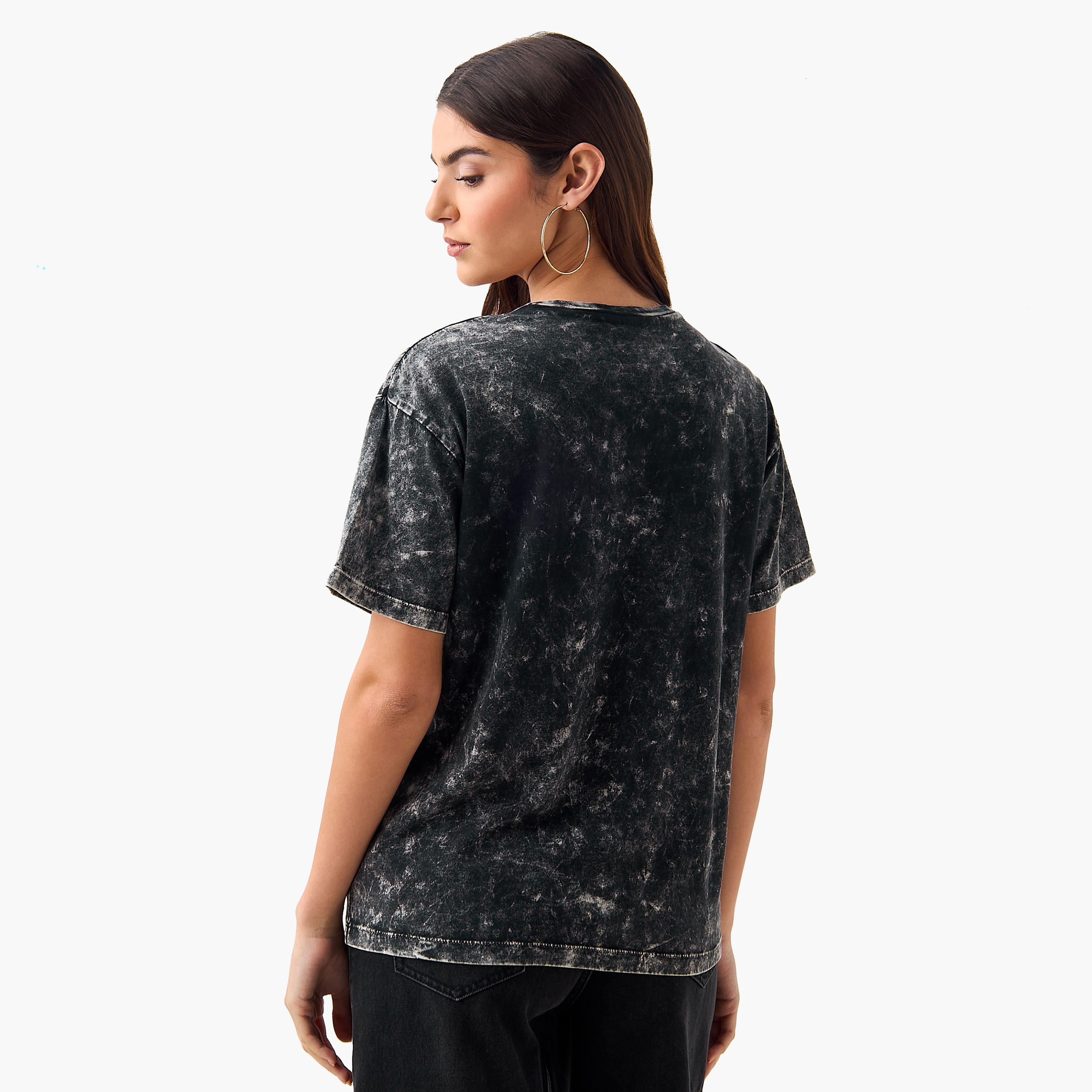 Oversized Cotton T-shirt with Cambridge University Print-women-clothing-tshirts-image-4