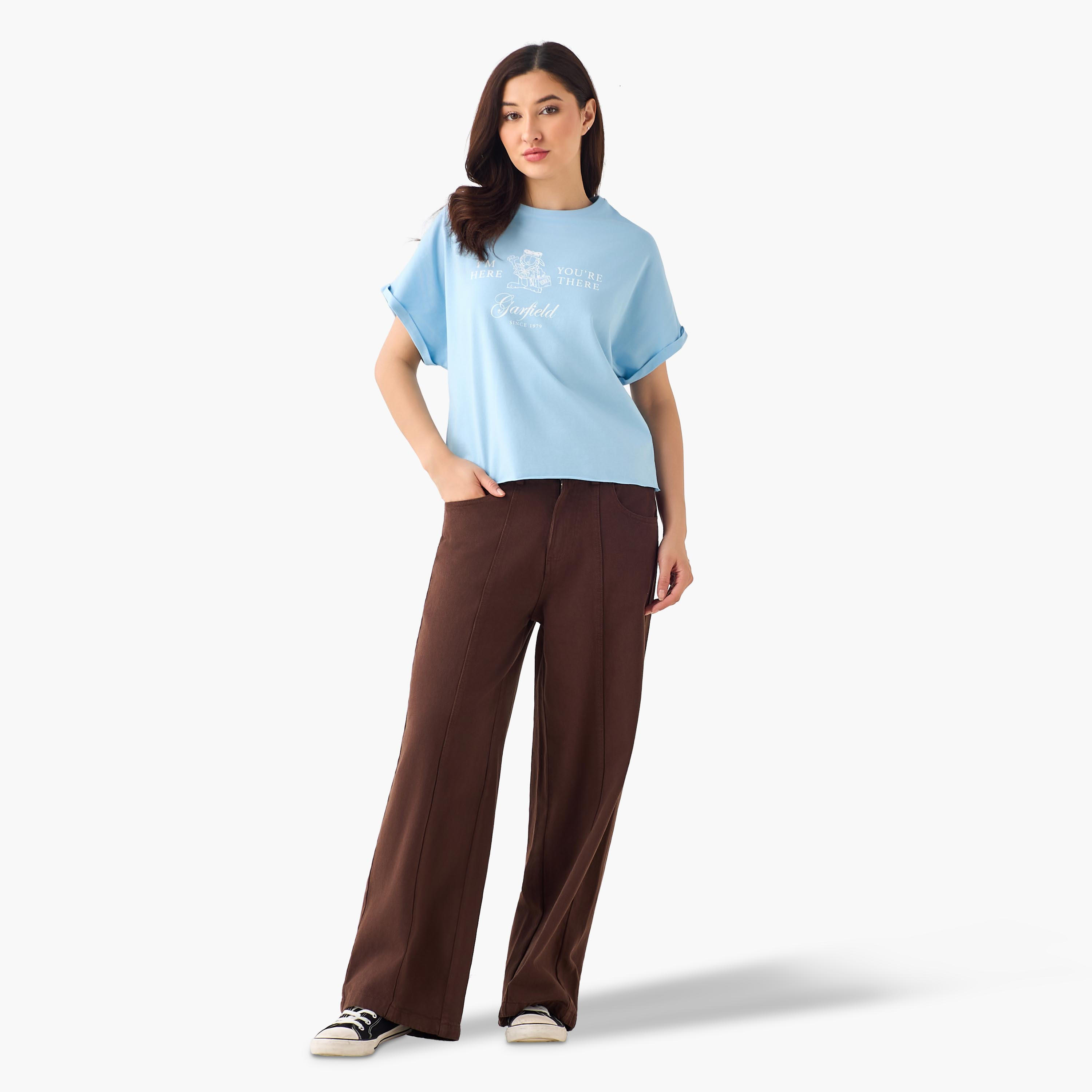 تيشيرت بطبعات جارفيلد-women-clothing-tshirts-image-3