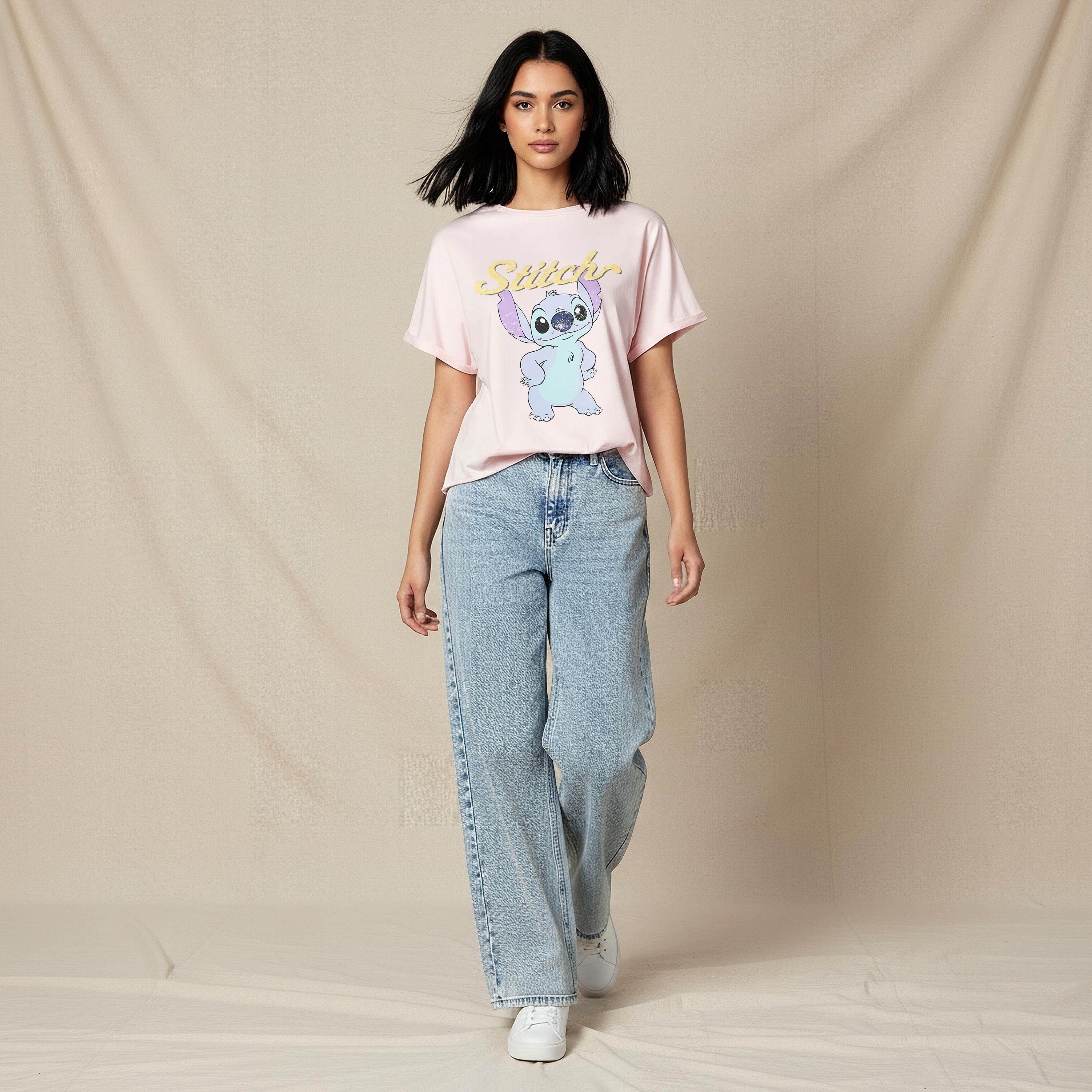 T-shirt with Stitch Print-women-clothing-tshirts-image-2