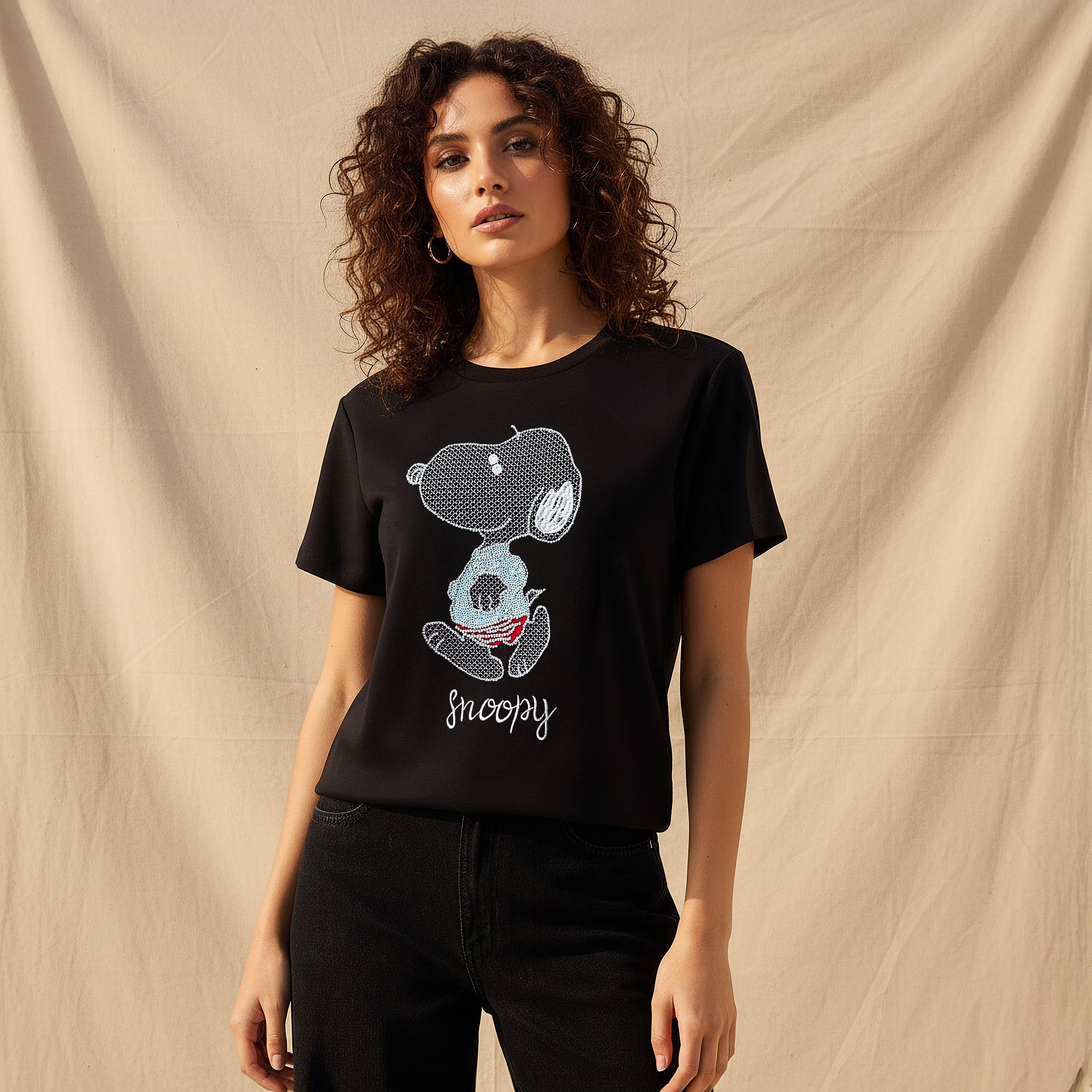 Snoopy T-shirt-women-clothing-tshirts-image-1