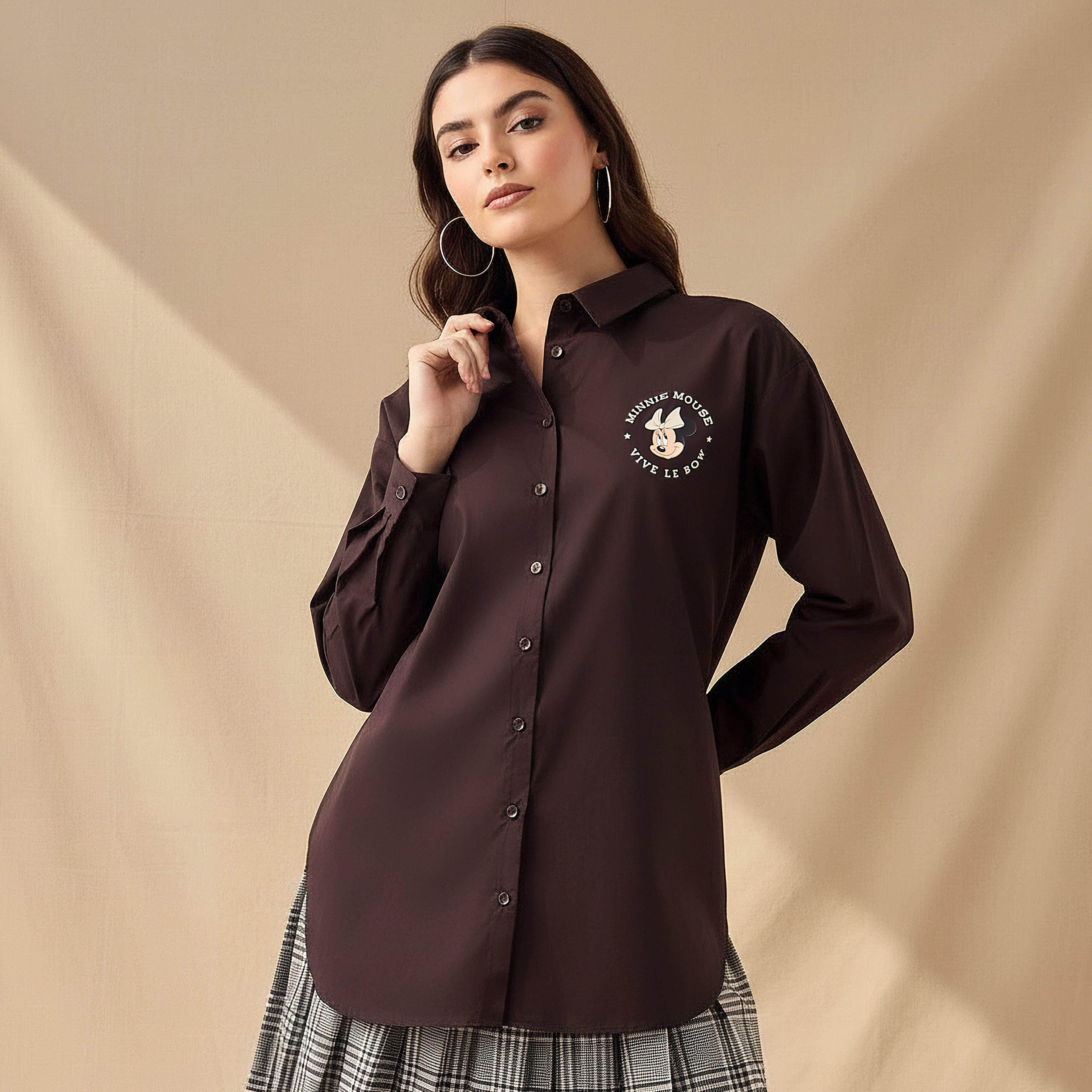 بلوزة ميني ماوس بتصميم أطول من الخلف-women-clothing-shirtsandblouses-shirts-image-1