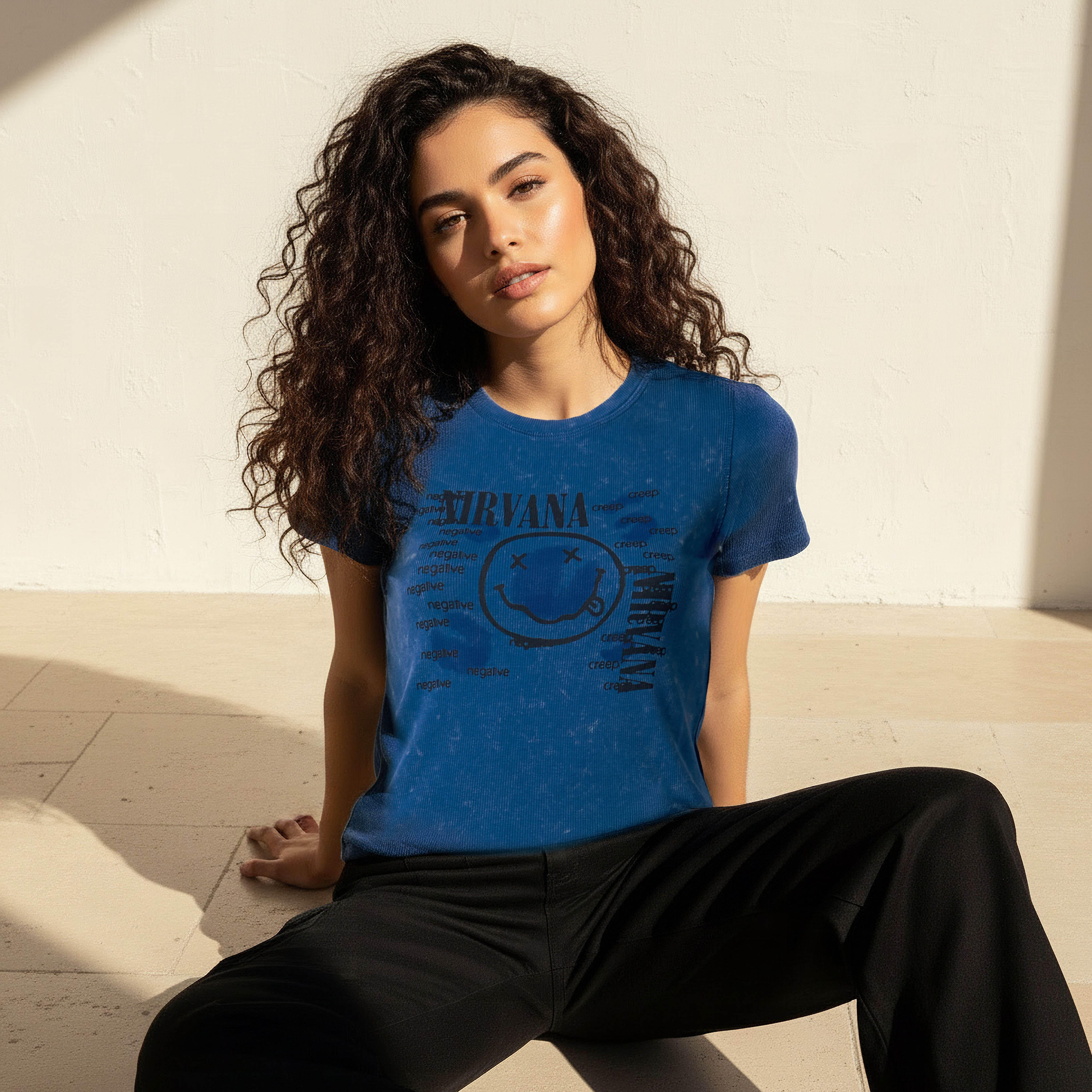 تيشيرت قطن بطبعات نيرفانا-women-clothing-tshirts-image-5
