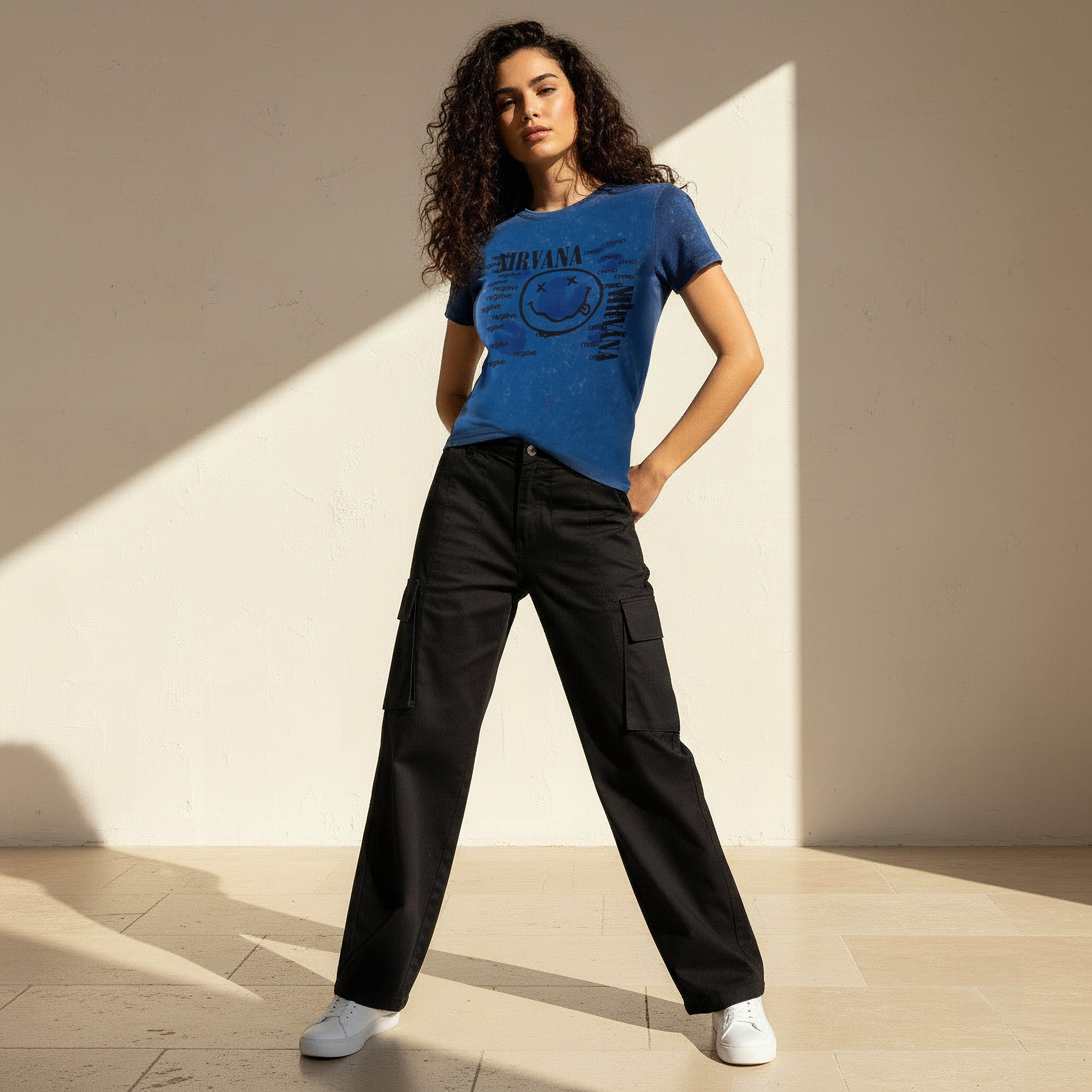 تيشيرت قطن بطبعات نيرفانا-women-clothing-tshirts-image-3