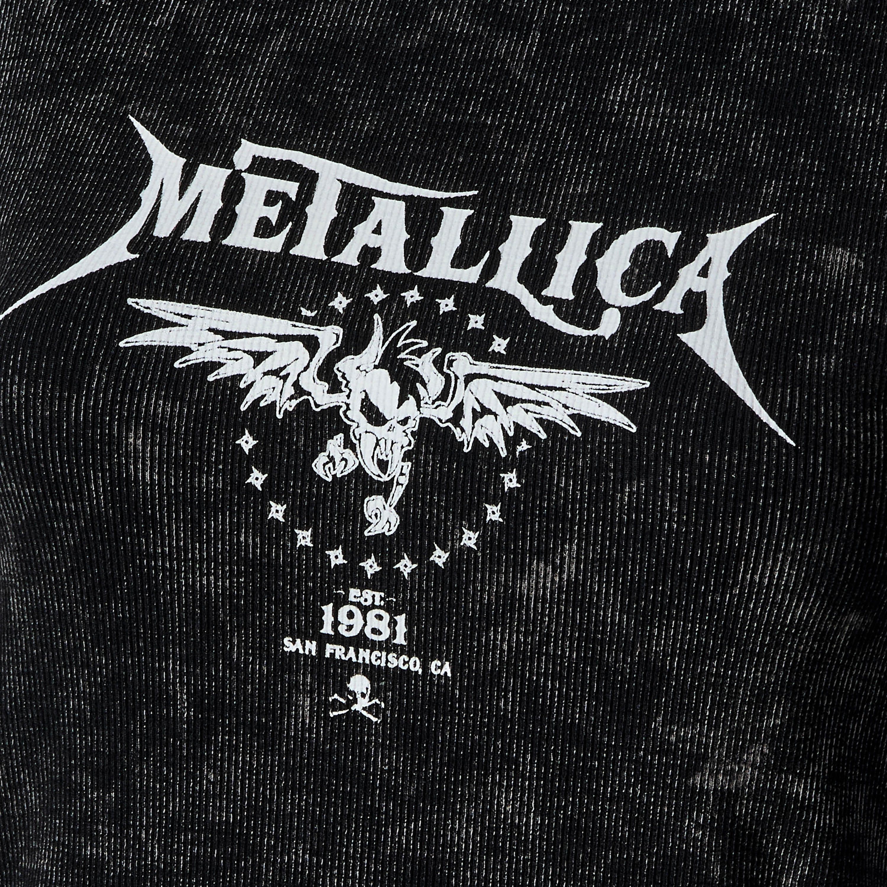 Cotton T-shirt with Metallica Print-women-clothing-tshirts-image-2