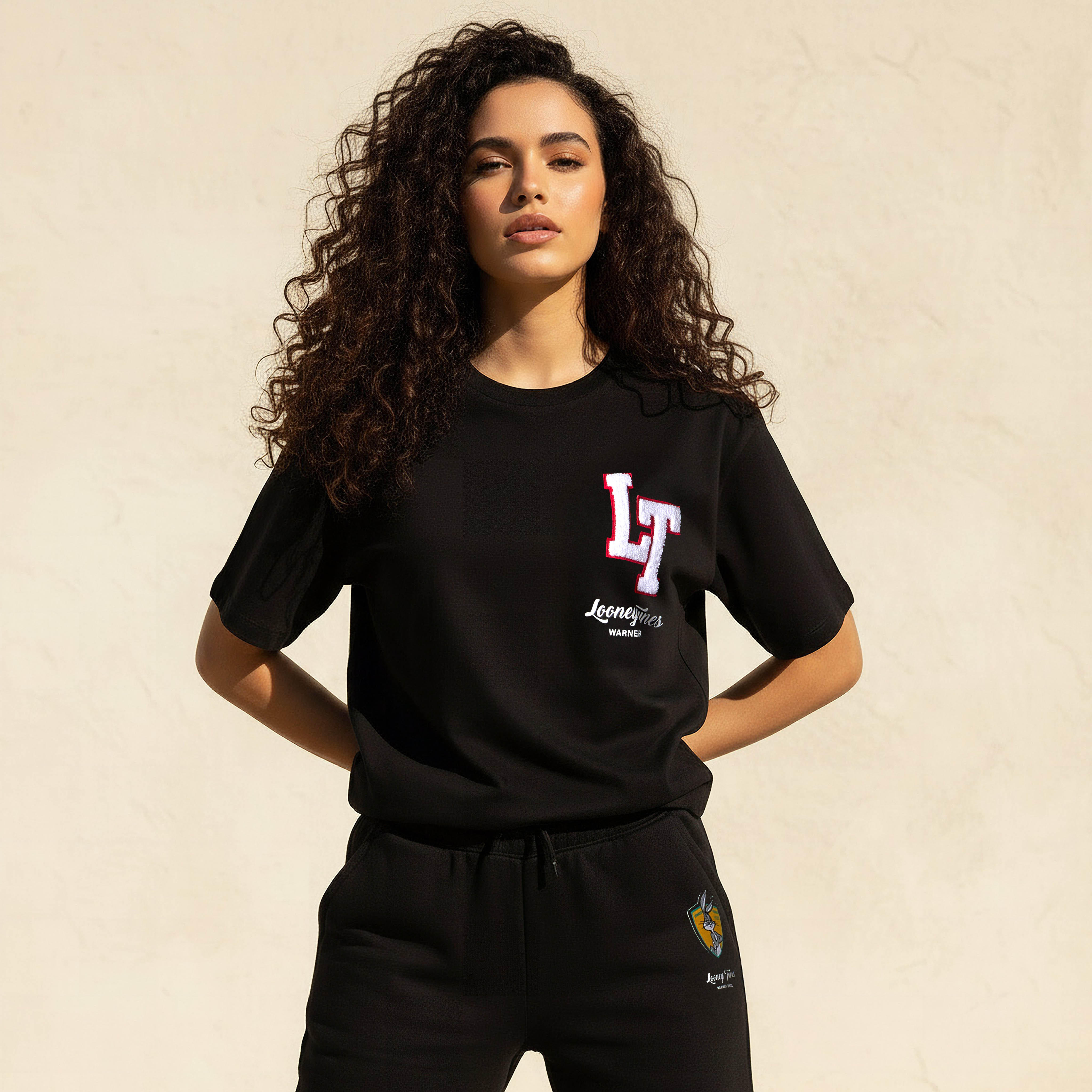 T-shirt with Looney Tunes Print-women-clothing-tshirts-image-6