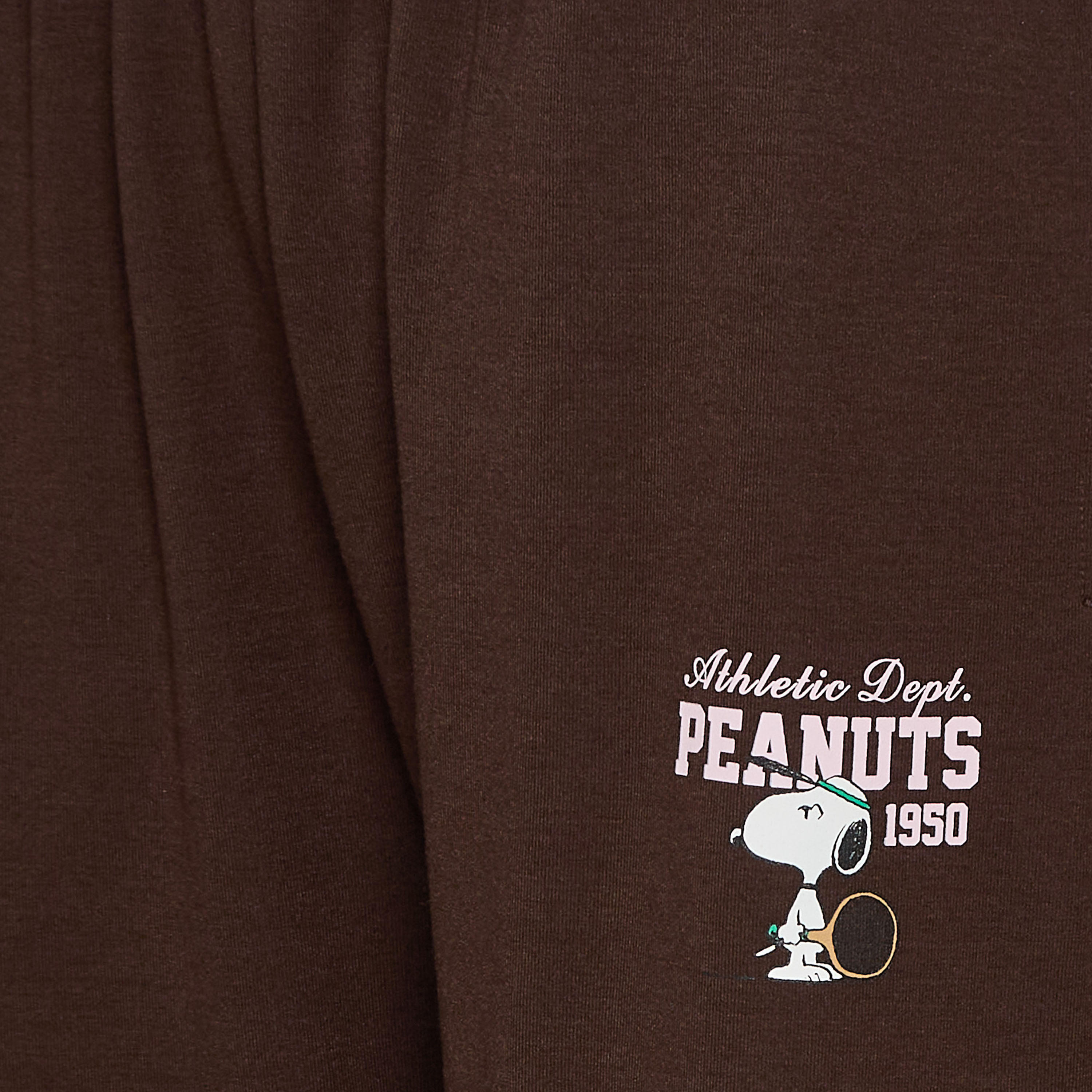 Mid-Rise Joggers with Peanuts Print-women-clothing-bottoms-joggers-image-2