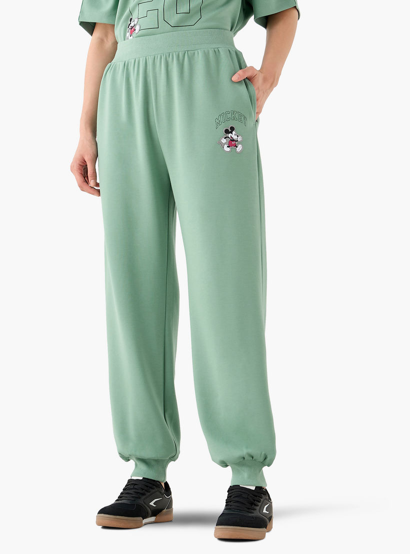 Mid-Rise Joggers with Mickey Mouse Print-women-clothing-bottoms-joggers-image-2