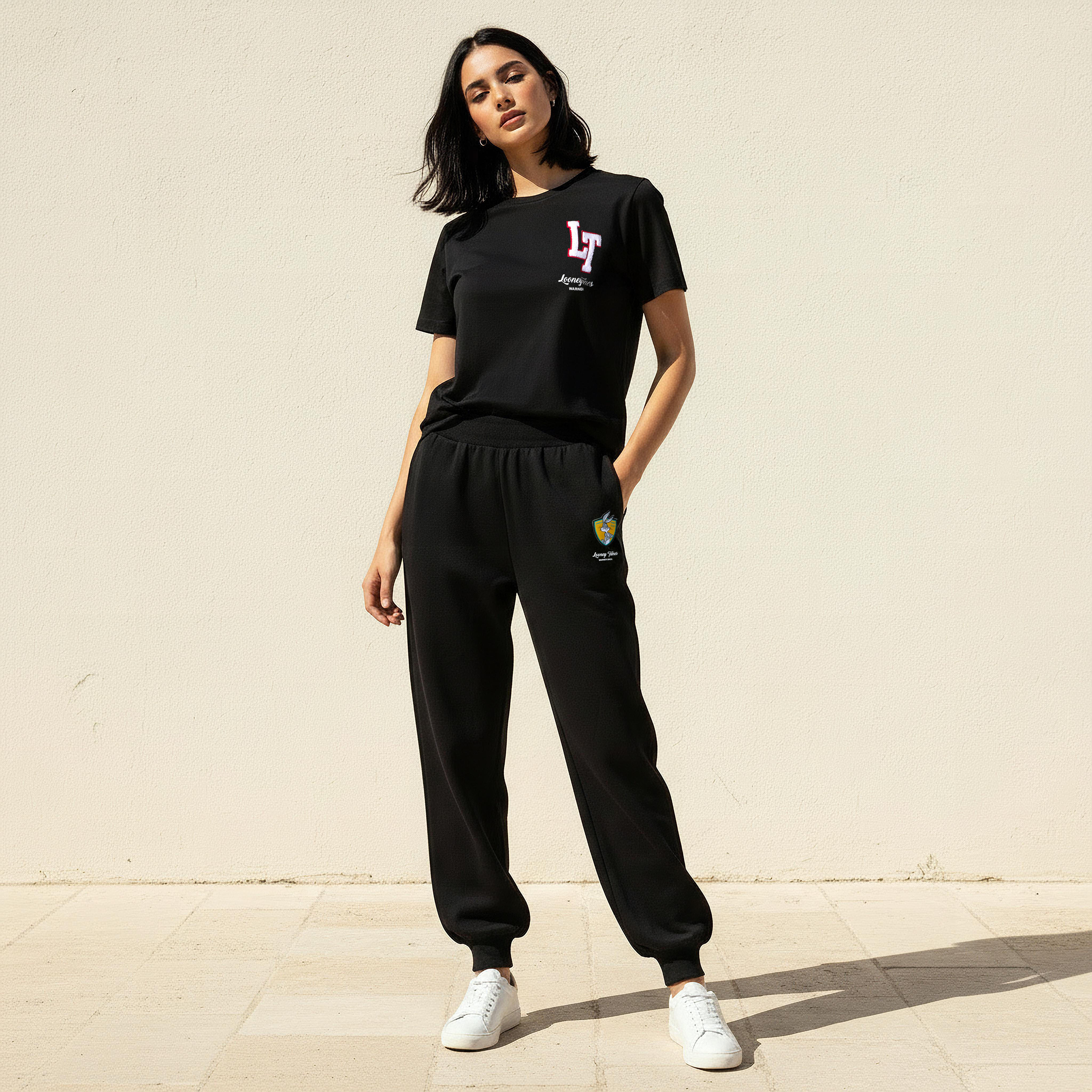 Mid-Rise Joggers with Looney Tunes Print-women-clothing-bottoms-joggers-image-3