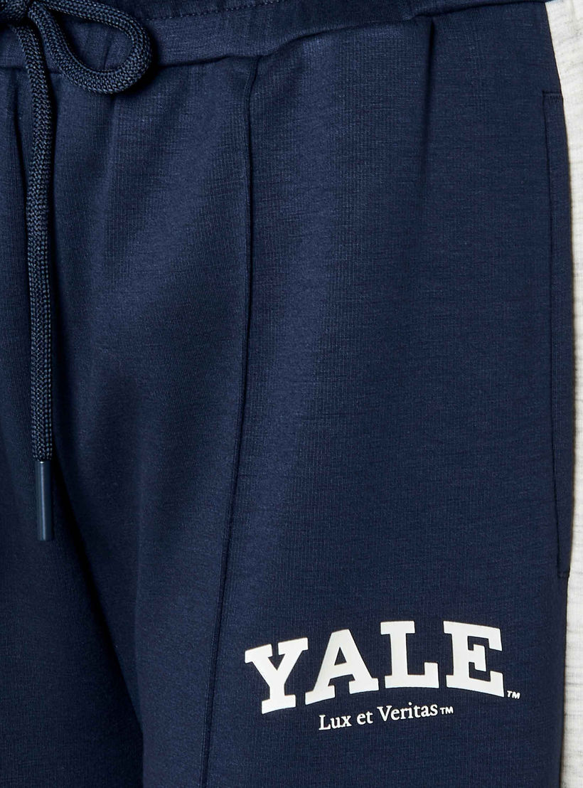 بنطلون رياضي واسع الساقين بخصر متوسط الارتفاع-women-clothing-bottoms-joggers-image-3
