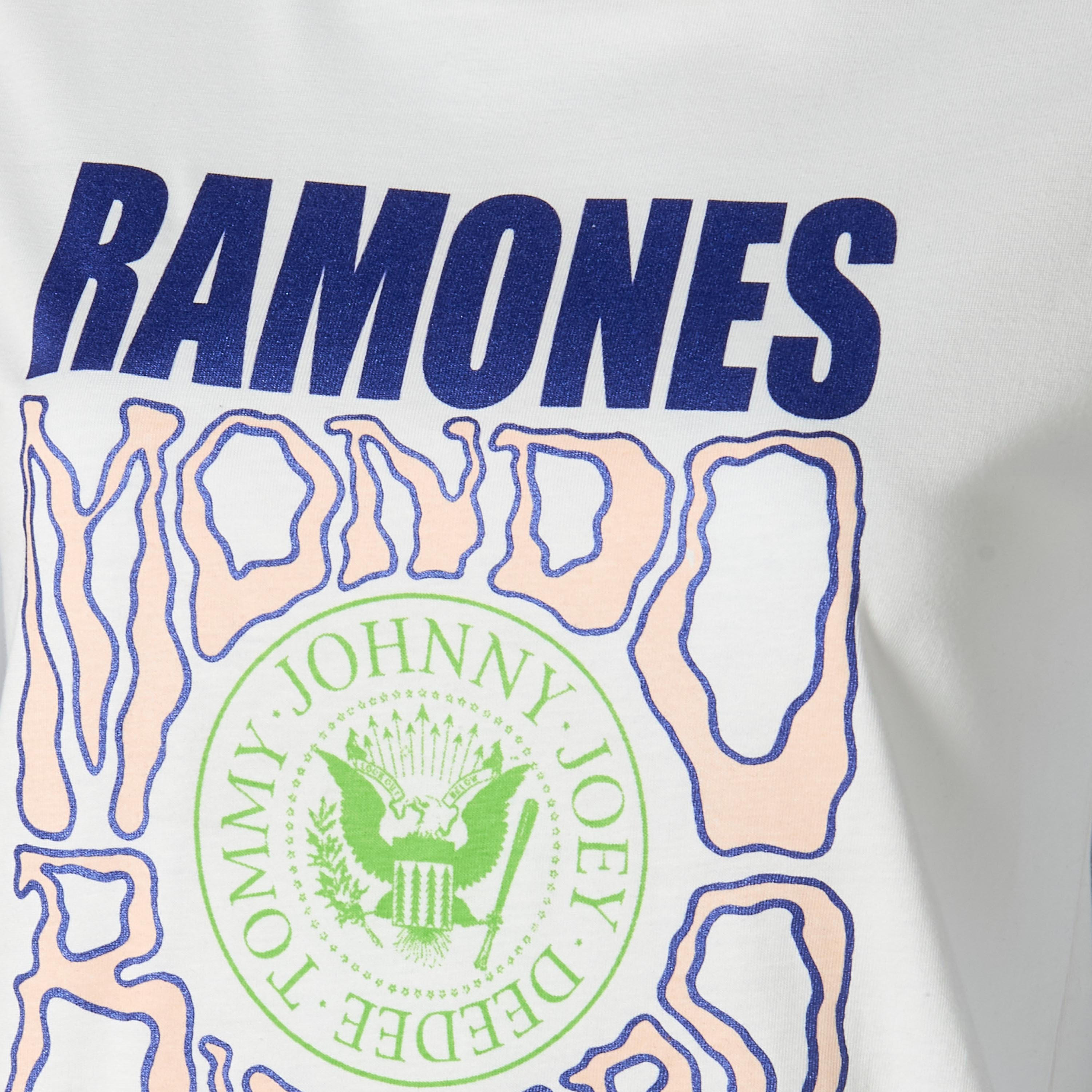 Cotton T-shirt with Ramones Print-women-clothing-tshirts-image-2