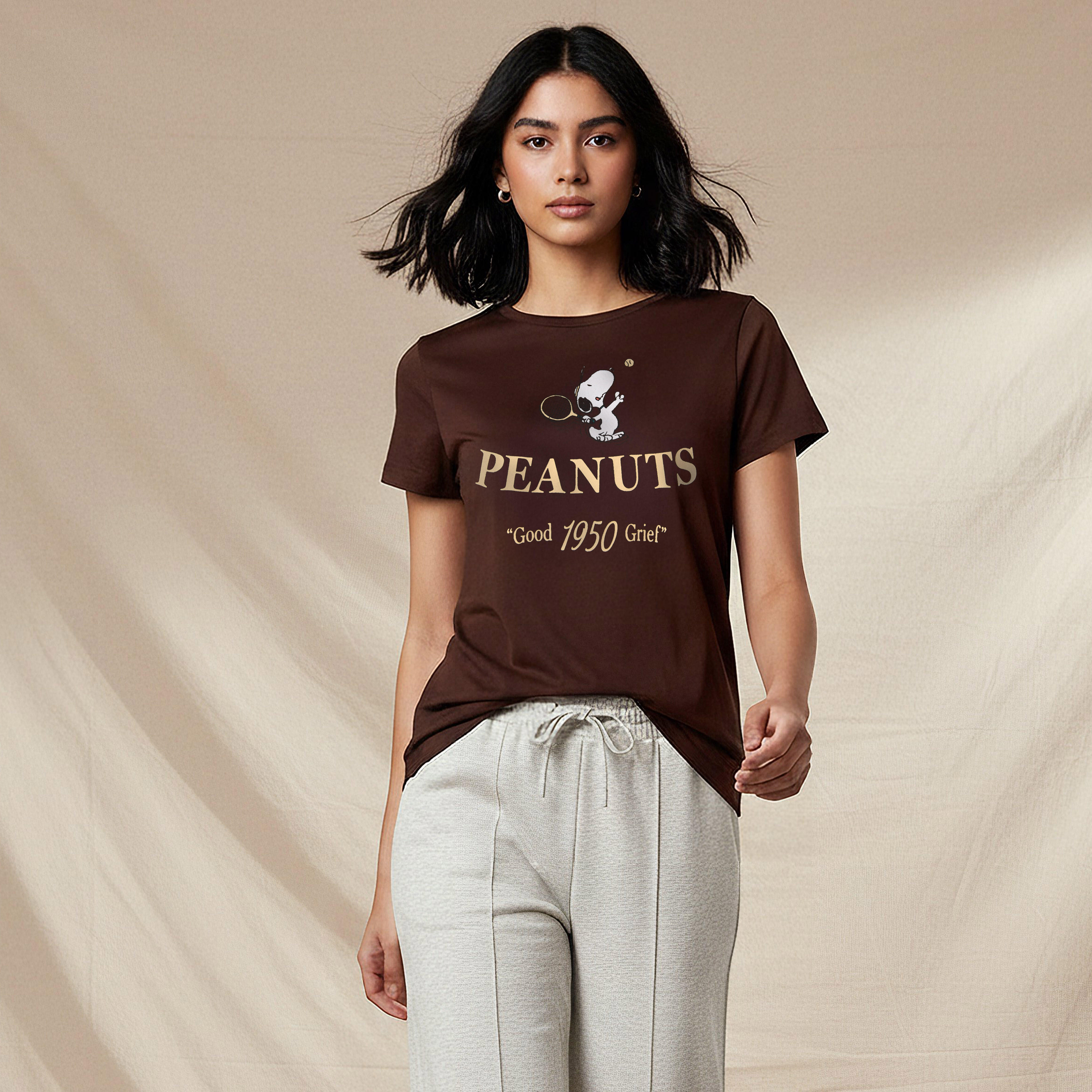T-shirt with Peanuts Print-women-clothing-tshirts-image-1