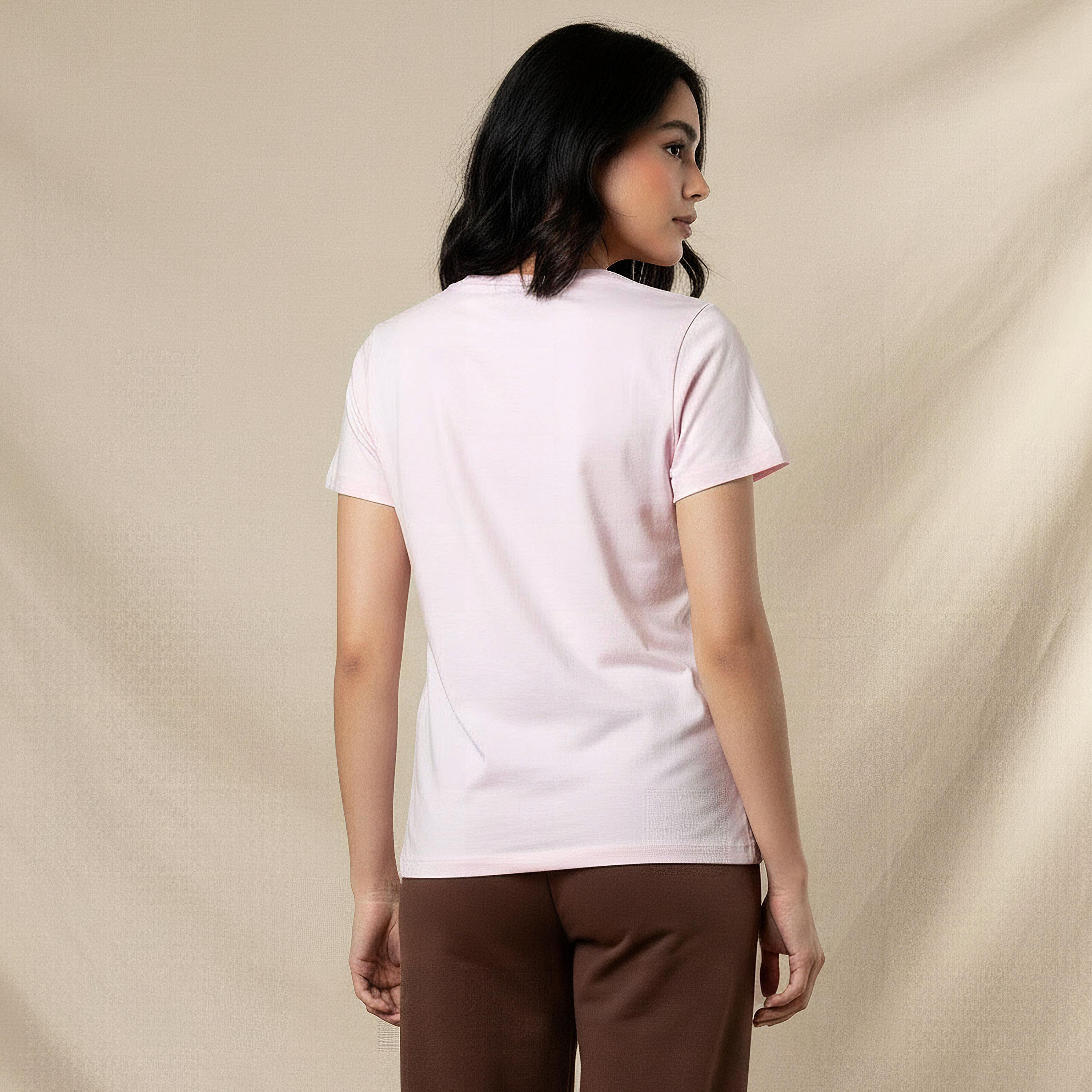 Cotton T-shirt with Chip and Dale Print-women-clothing-tshirts-image-4