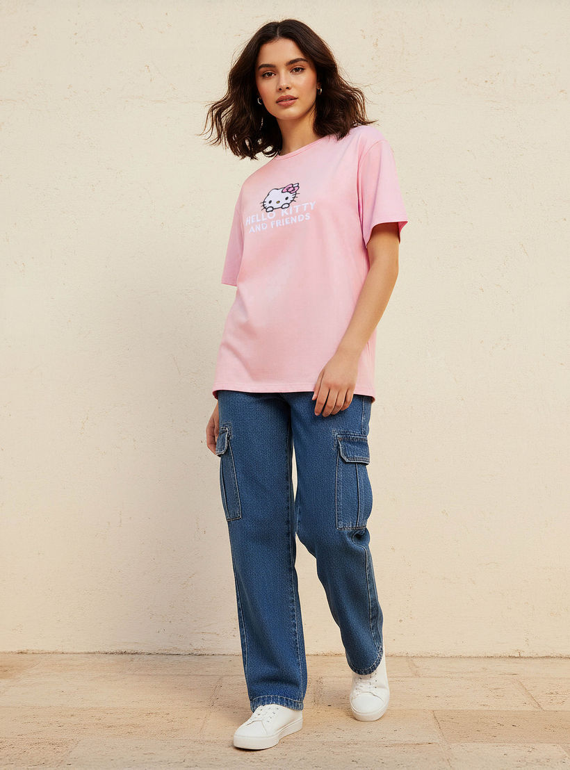 Hello Kitty Loose Fit T-shirt-women-clothing-tshirts-image-5