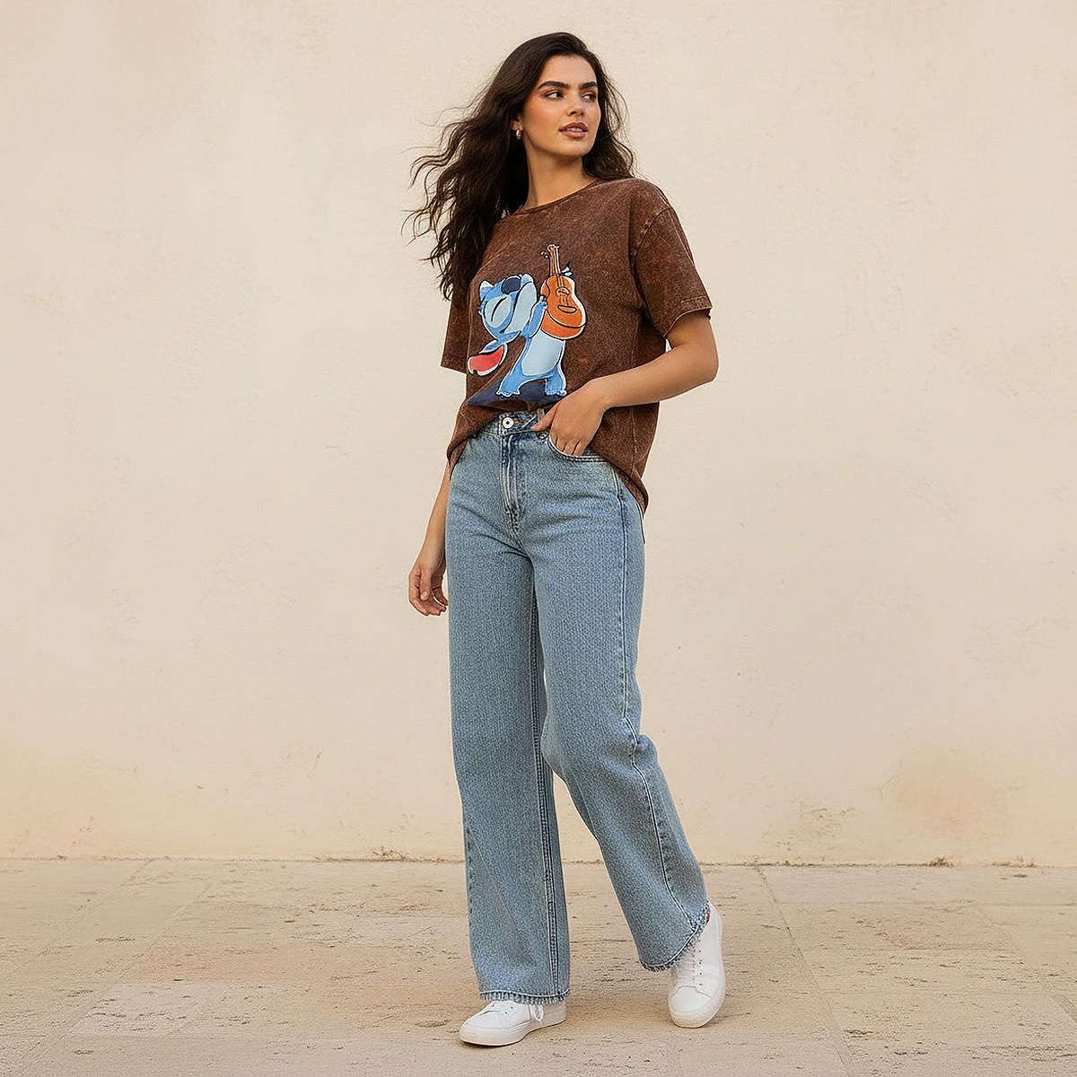 تيشيرت قطن بطبعات ستيتش-women-clothing-tshirts-image-2
