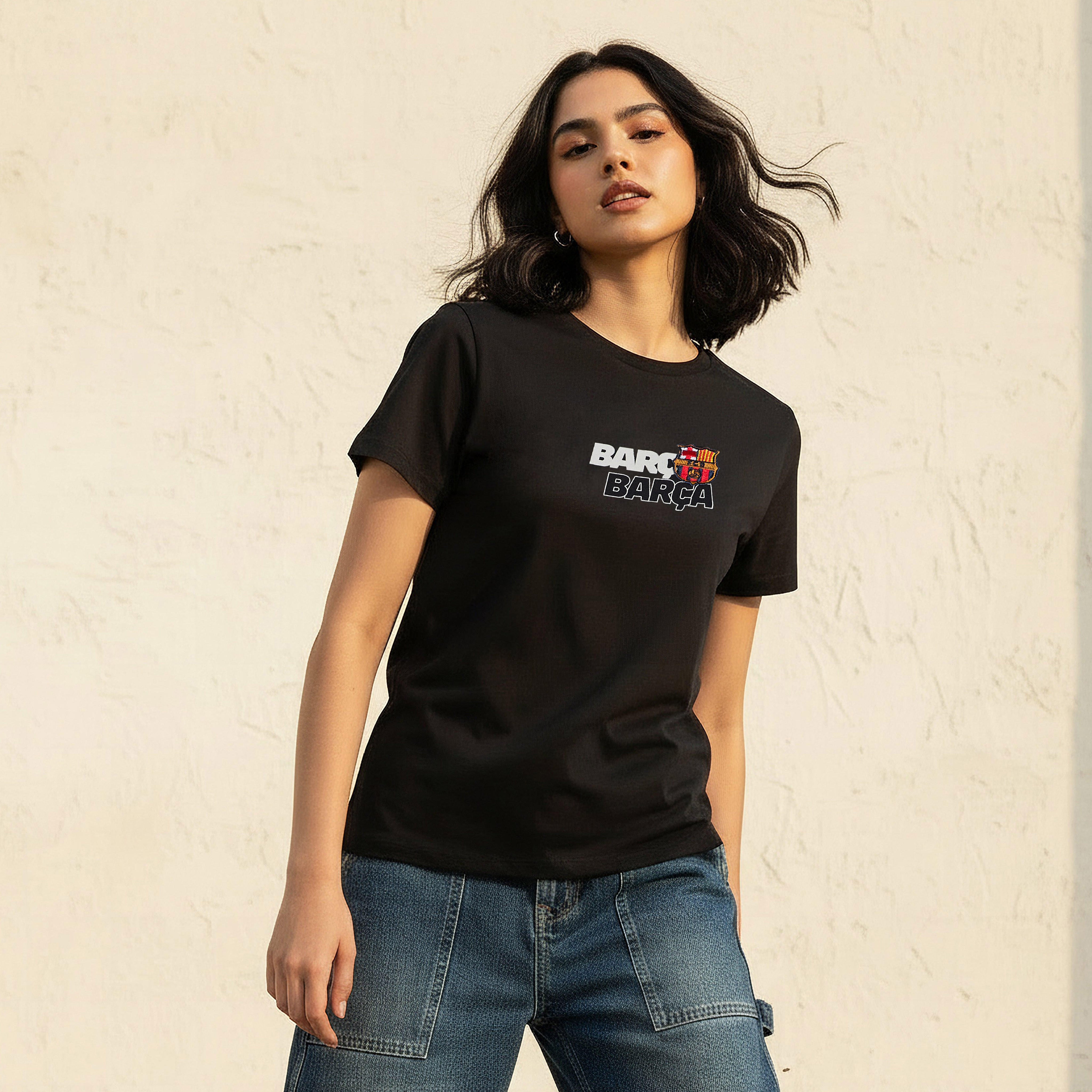 FC Barcelona Cotton T-shirt-women-clothing-tshirts-image-1