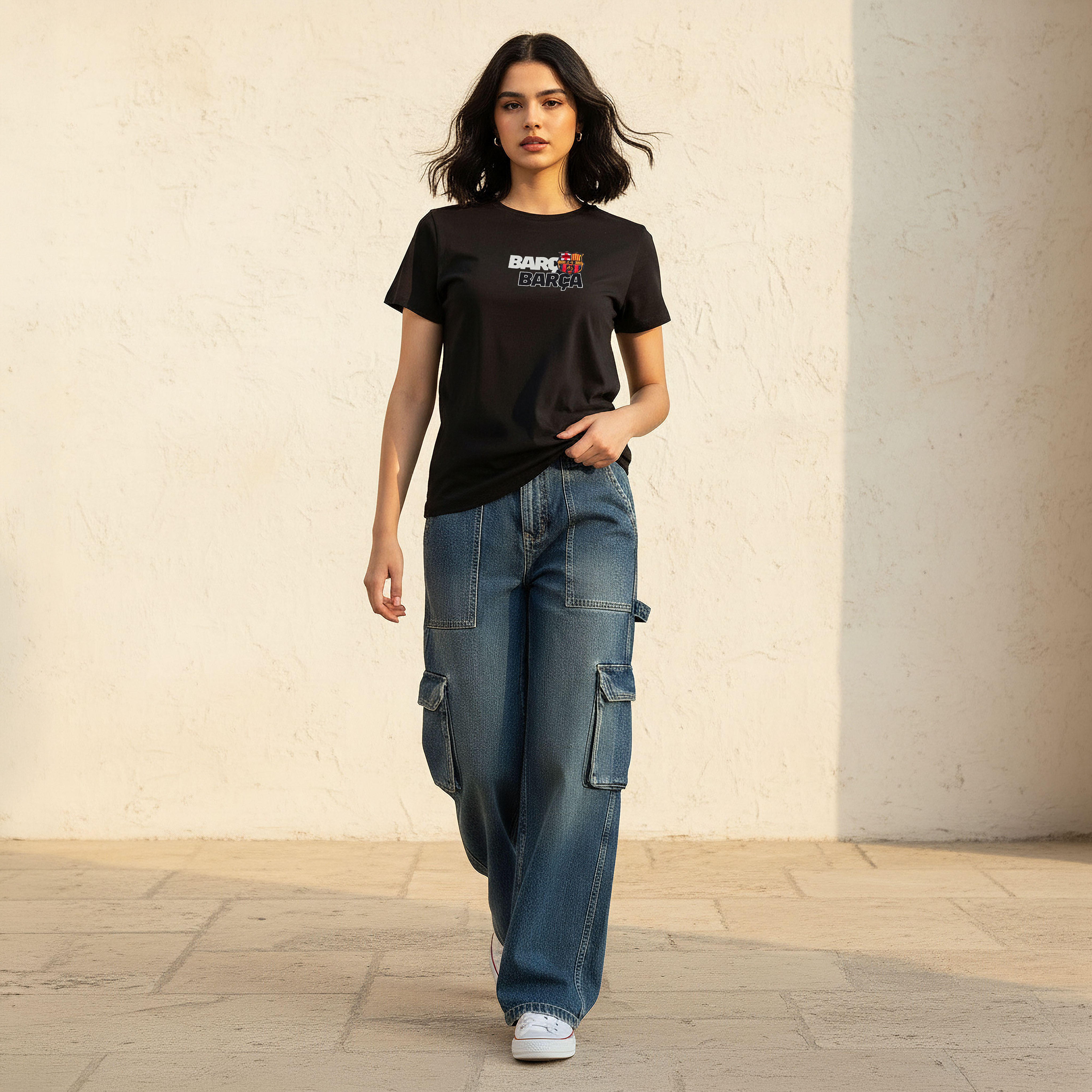 FC Barcelona Cotton T-shirt-women-clothing-tshirts-image-3
