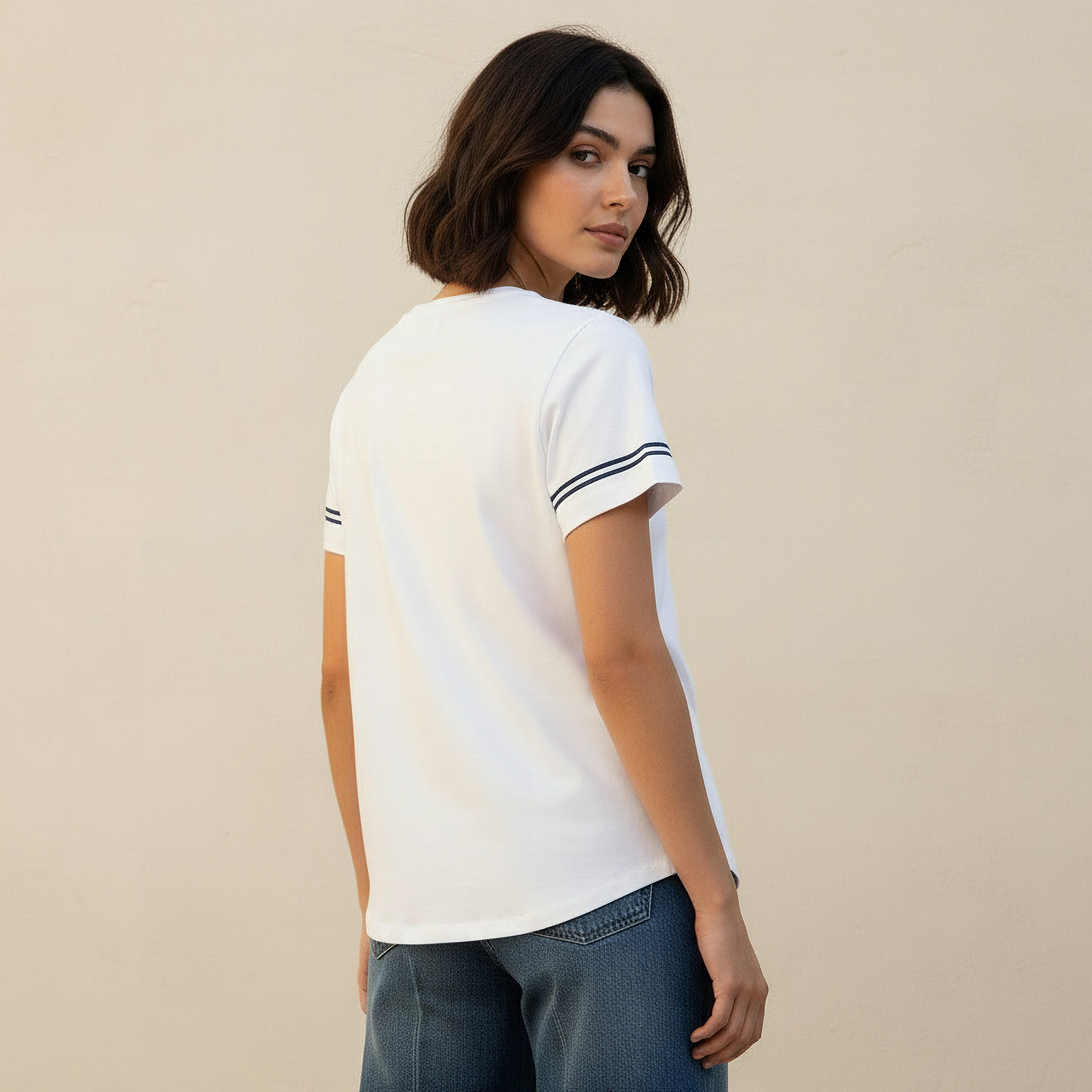 تيشيرت قطن ييل-women-clothing-tshirts-image-1