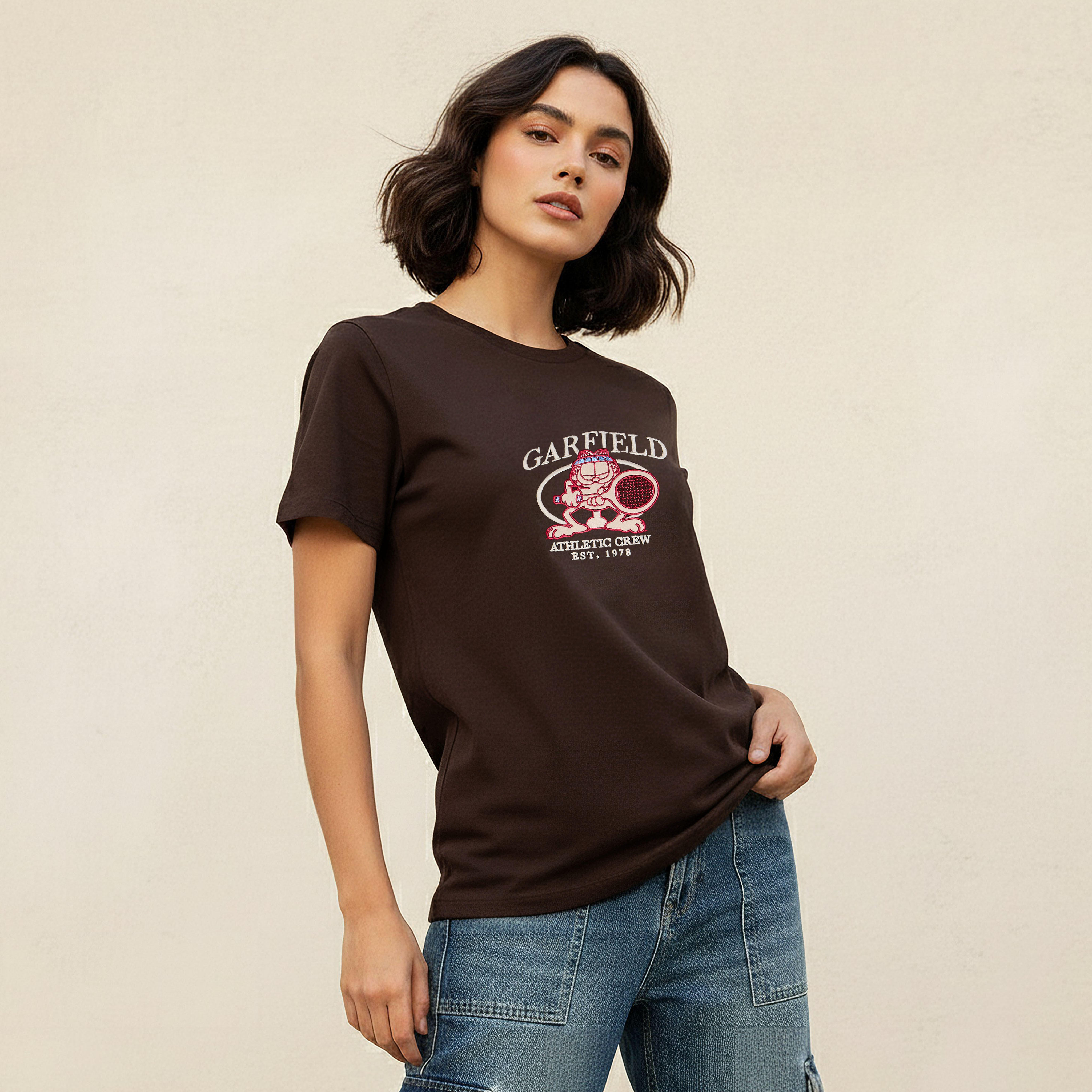 Garfield Cotton T-shirt-women-clothing-tshirts-image-5