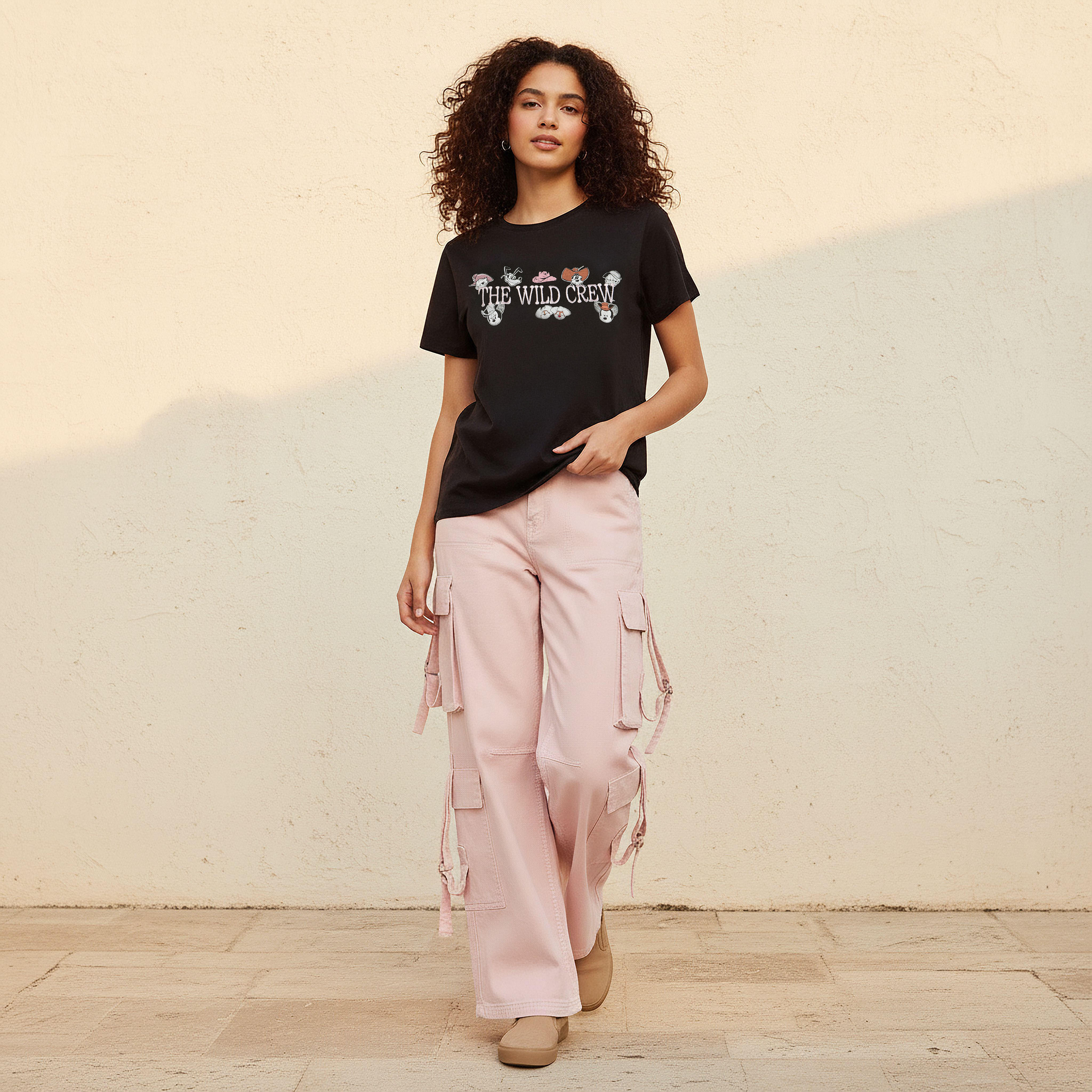Mickey Mouse and Friends Cotton T-shirt-women-clothing-tshirts-image-3