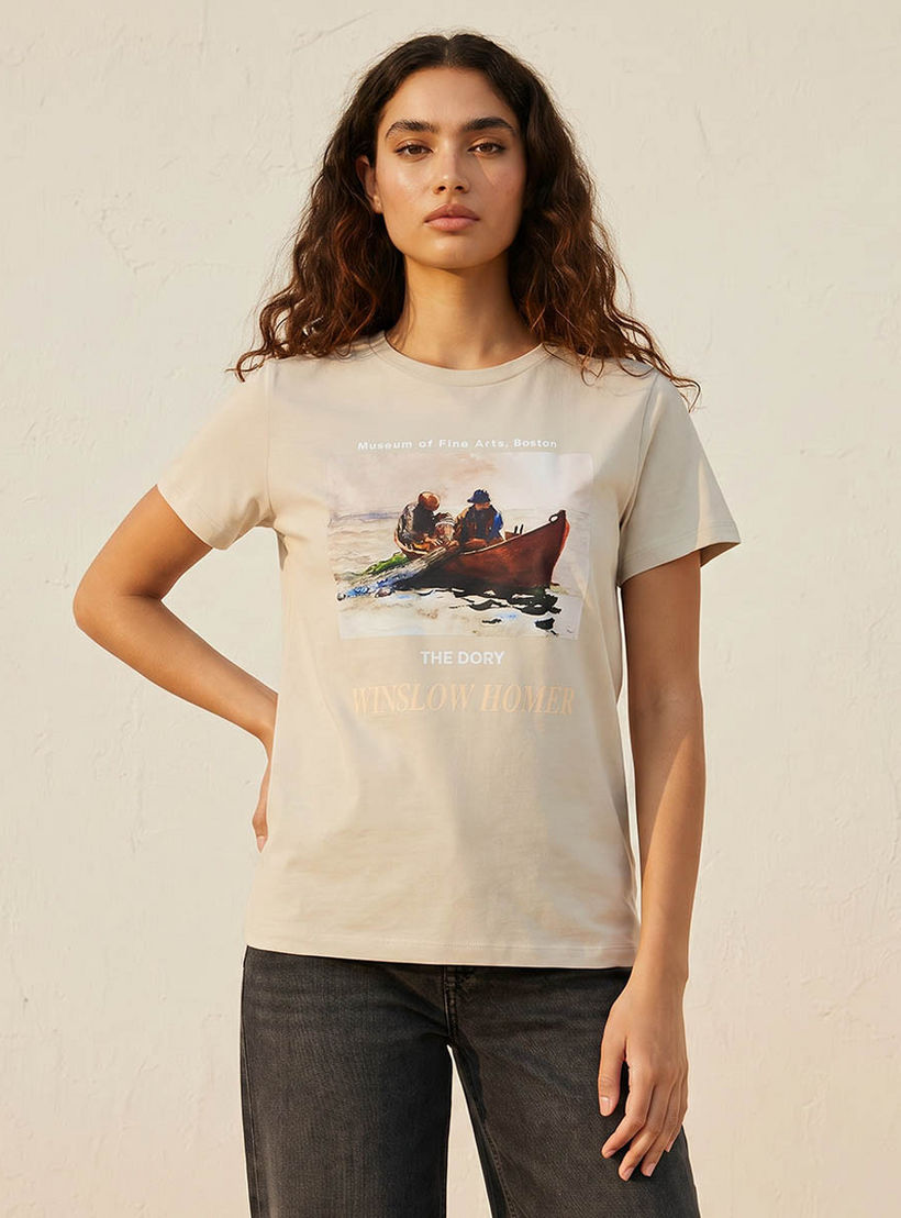 Winslow Homer Cotton T-shirt-women-clothing-tshirts-image-1