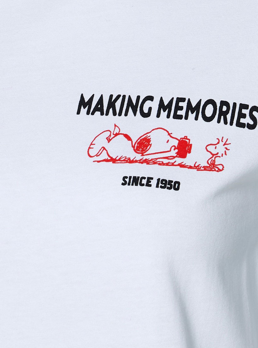 Peanuts Print Cotton T-shirt-women-clothing-tshirts-image-2