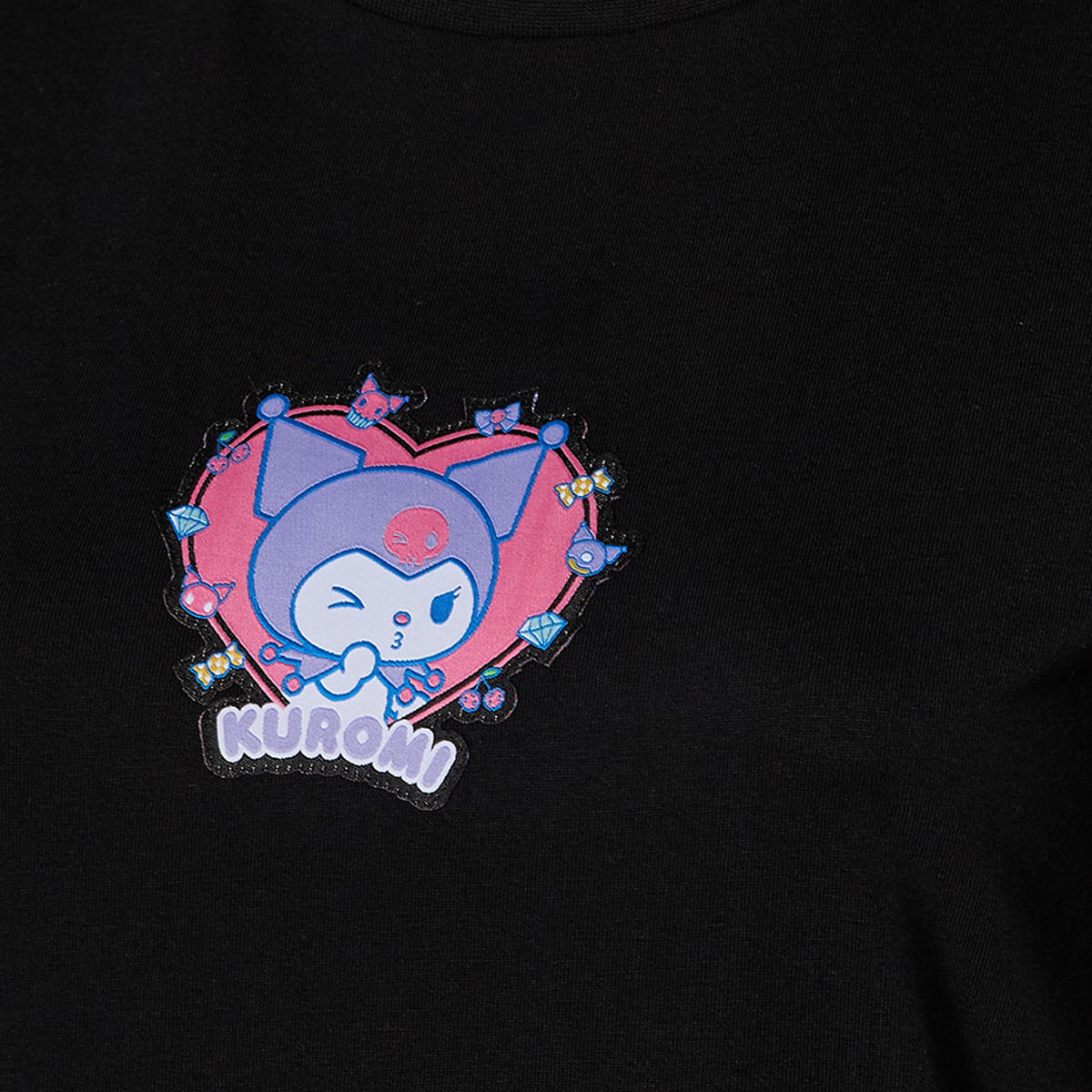 Kuromi Cotton T-shirt-women-clothing-tshirts-image-2